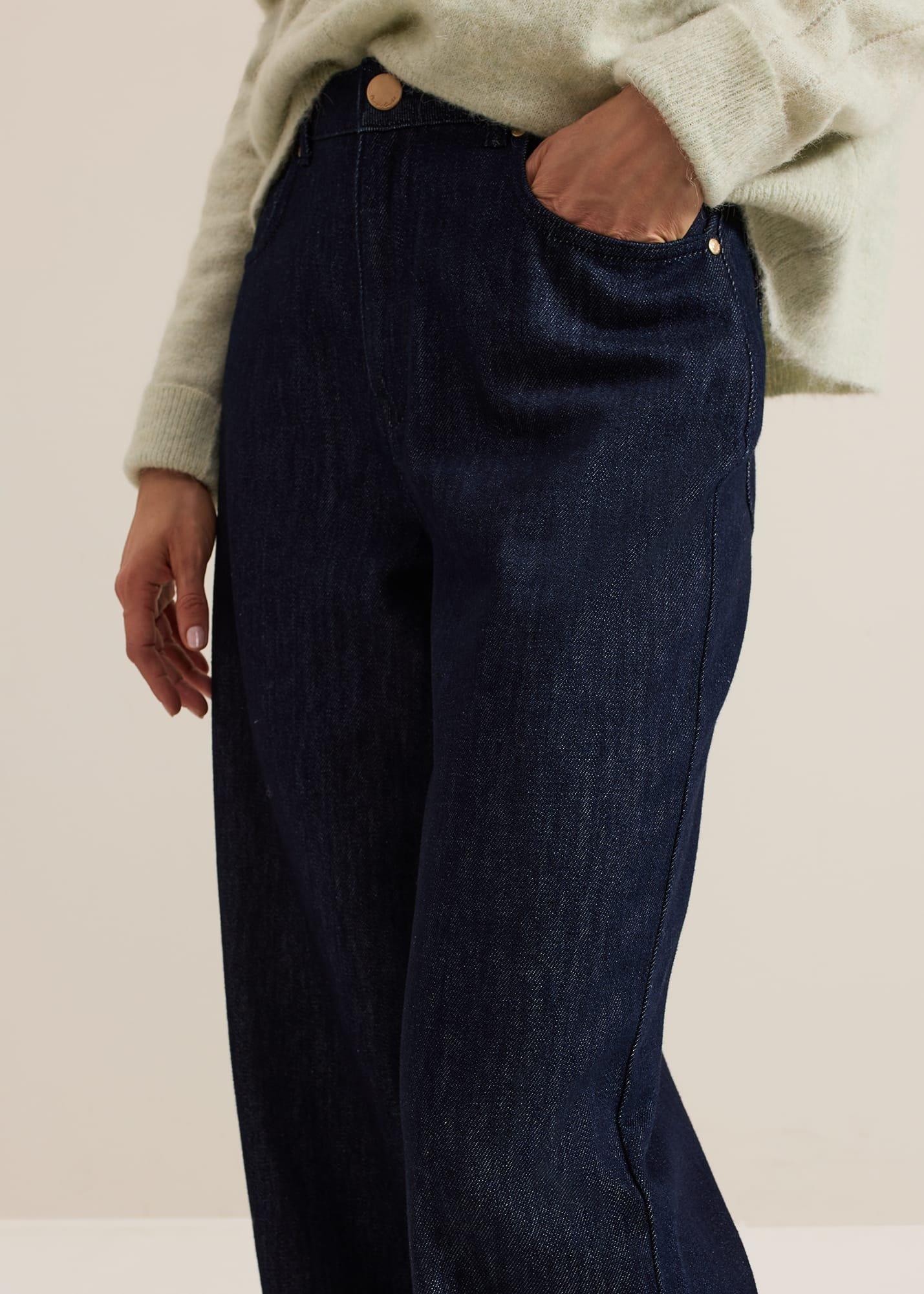 Liana Dark Wash Wide Leg Jean