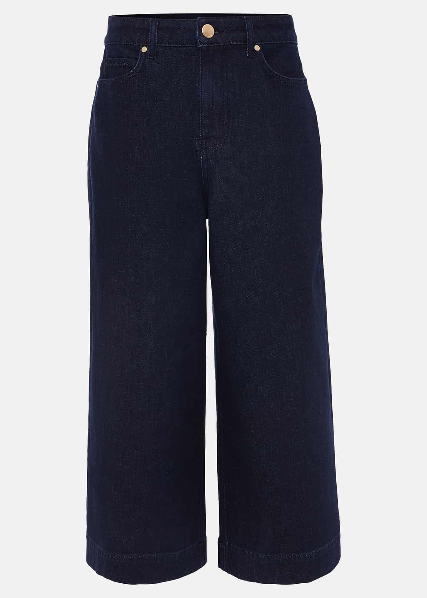 Leyla Dark Wash Denim Culotte