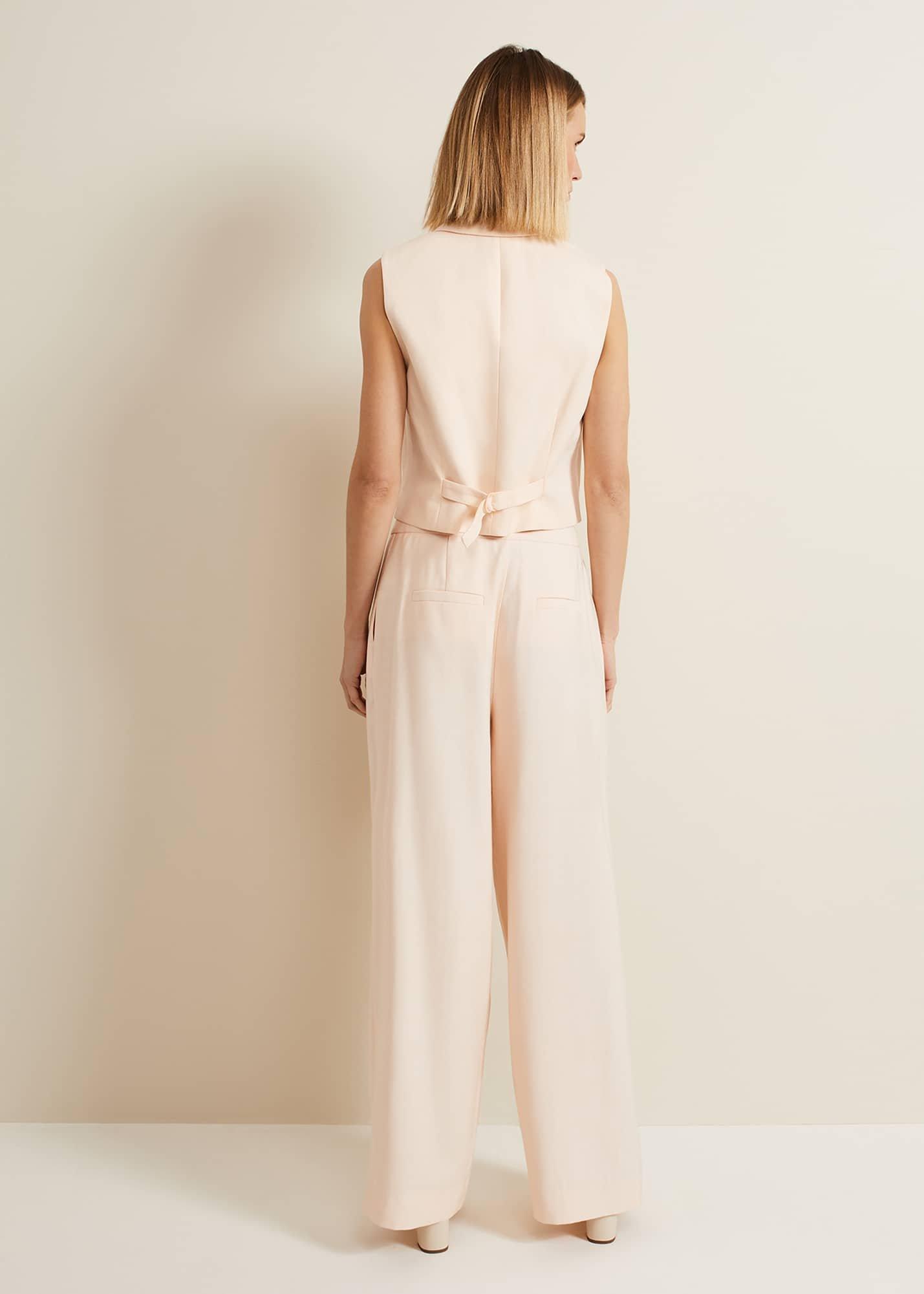 Bianca Wide Leg Peach Trouser