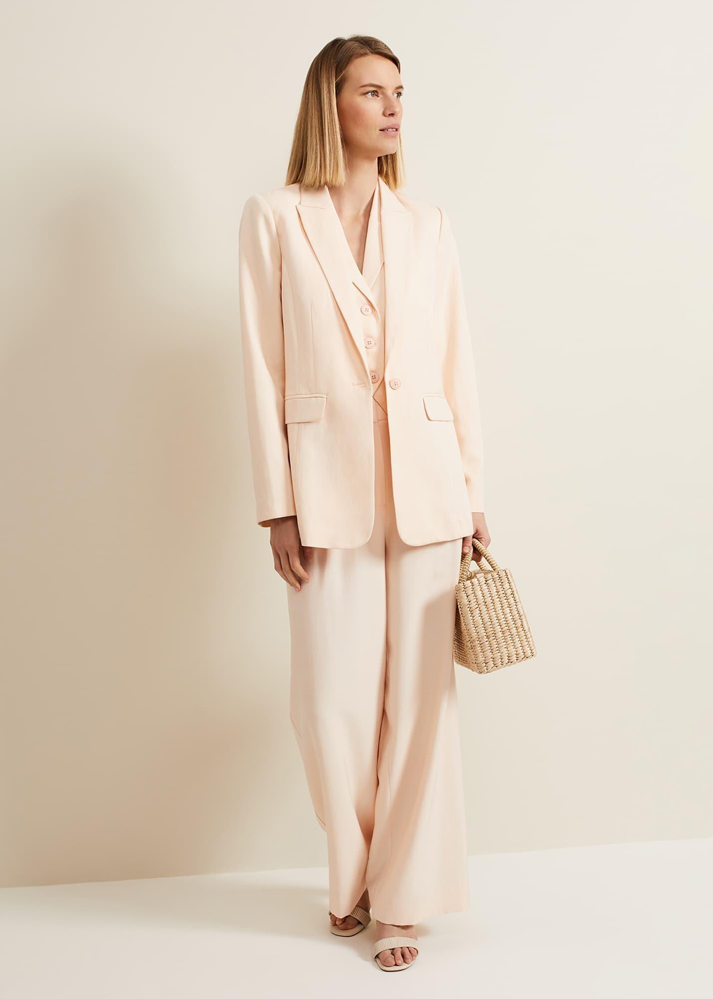 Bianca Wide Leg Peach Trouser