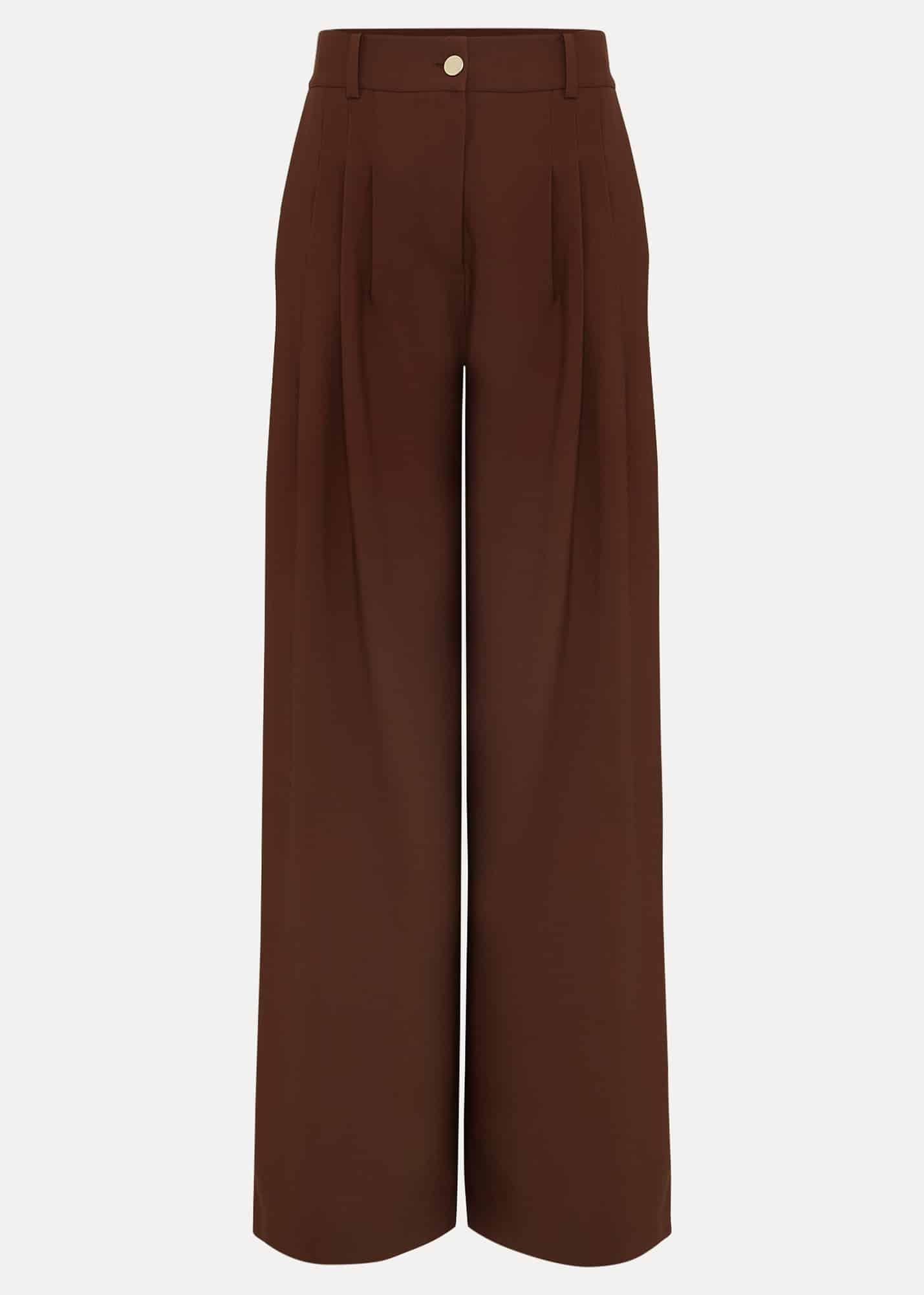 Indiyah Pleated Wide Leg Trousers