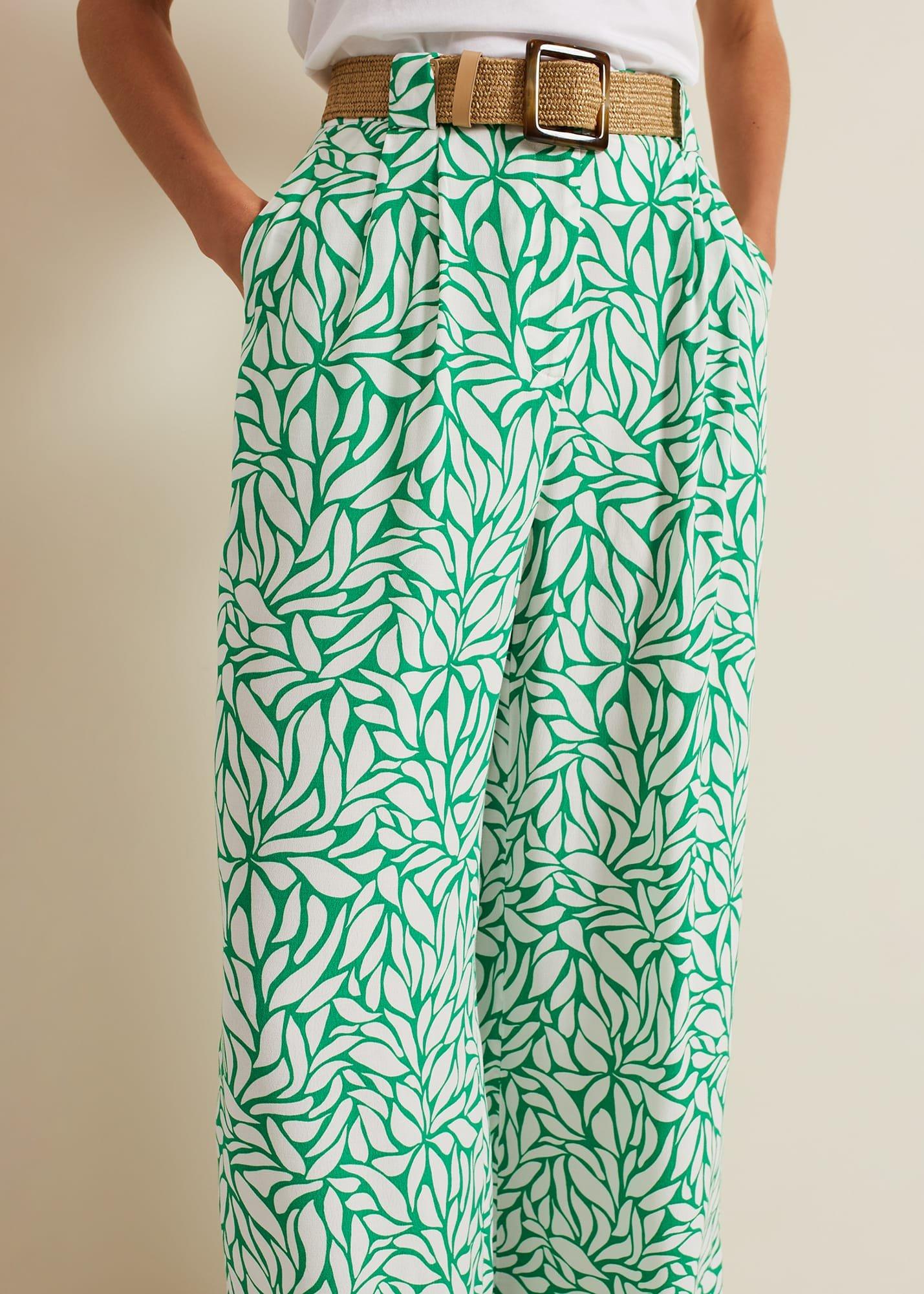 Nylah Printed Wide Leg Trousers