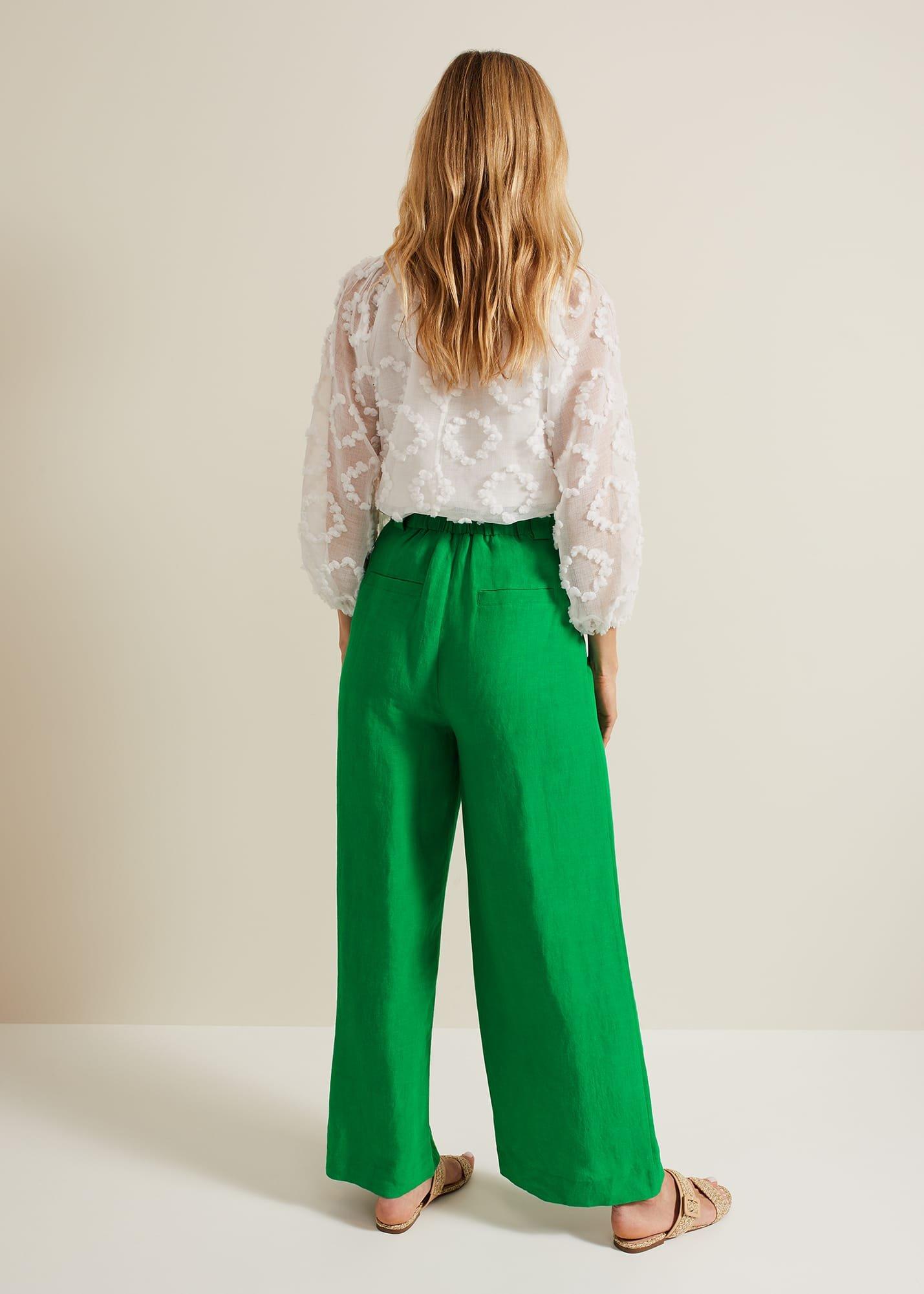 Lottie Linen Wide Leg Trousers