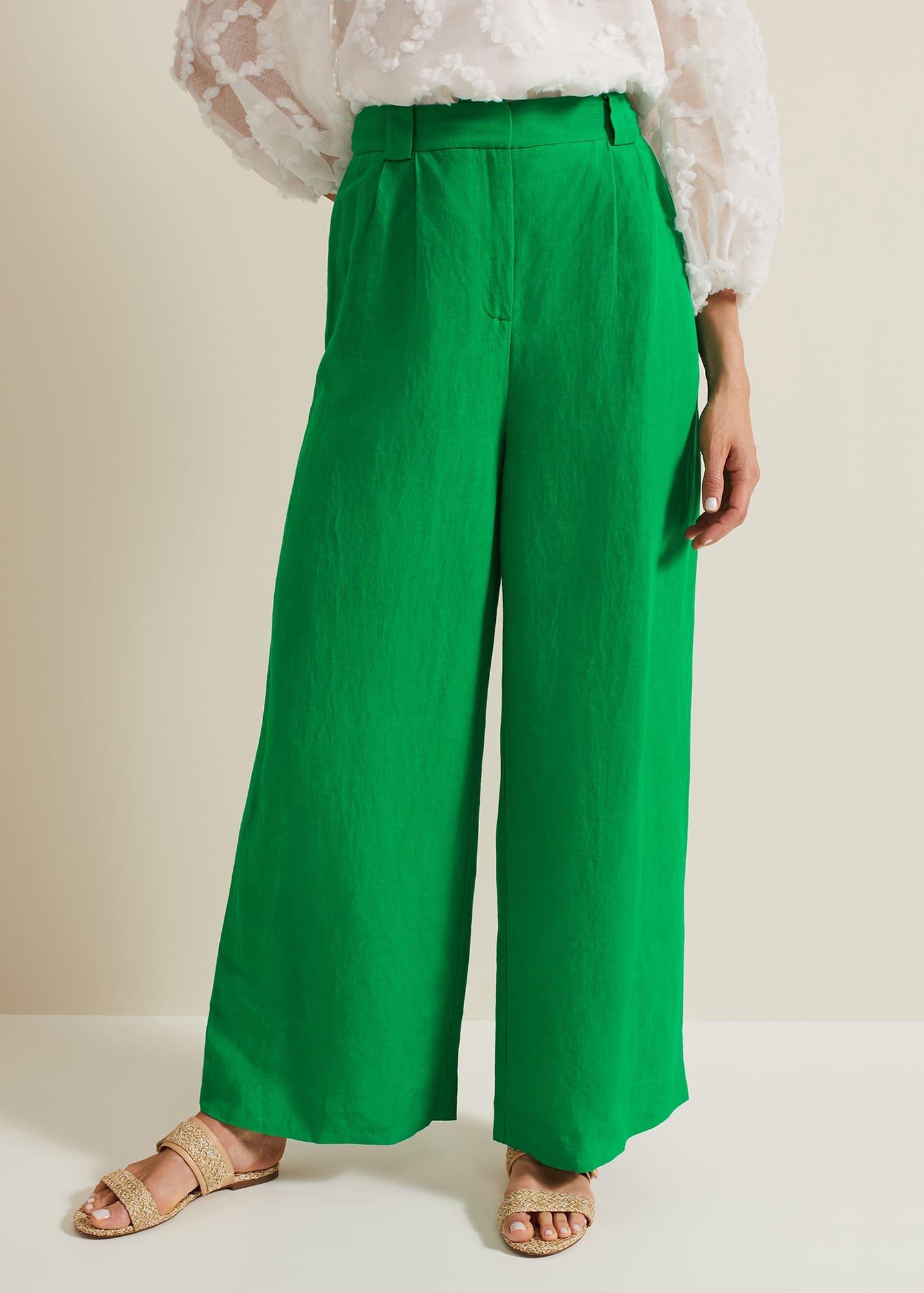 Lottie Linen Wide Leg Trousers