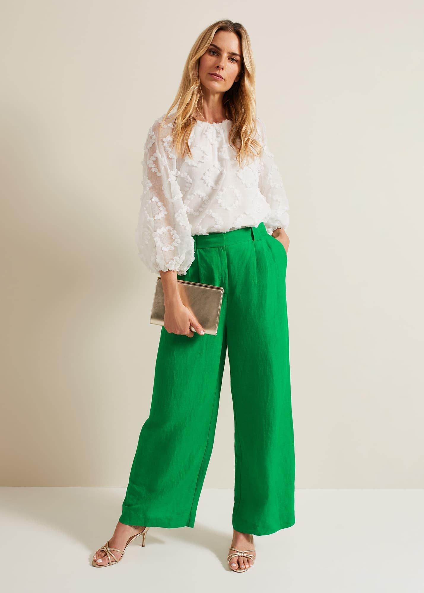 Lottie Linen Wide Leg Trousers