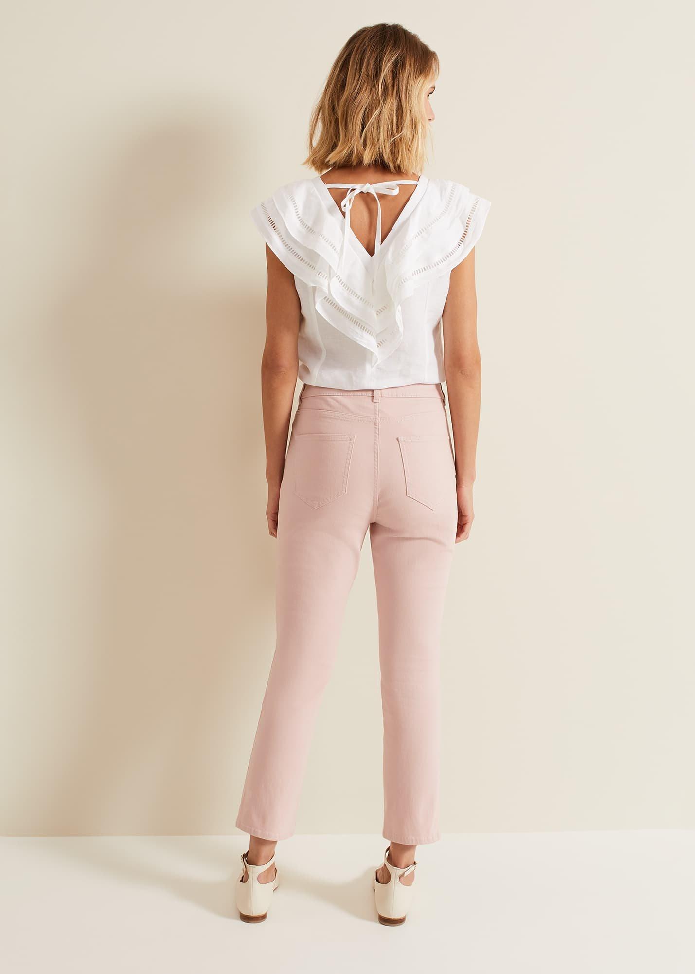 Lindsey Cropped Straight Leg Jeans