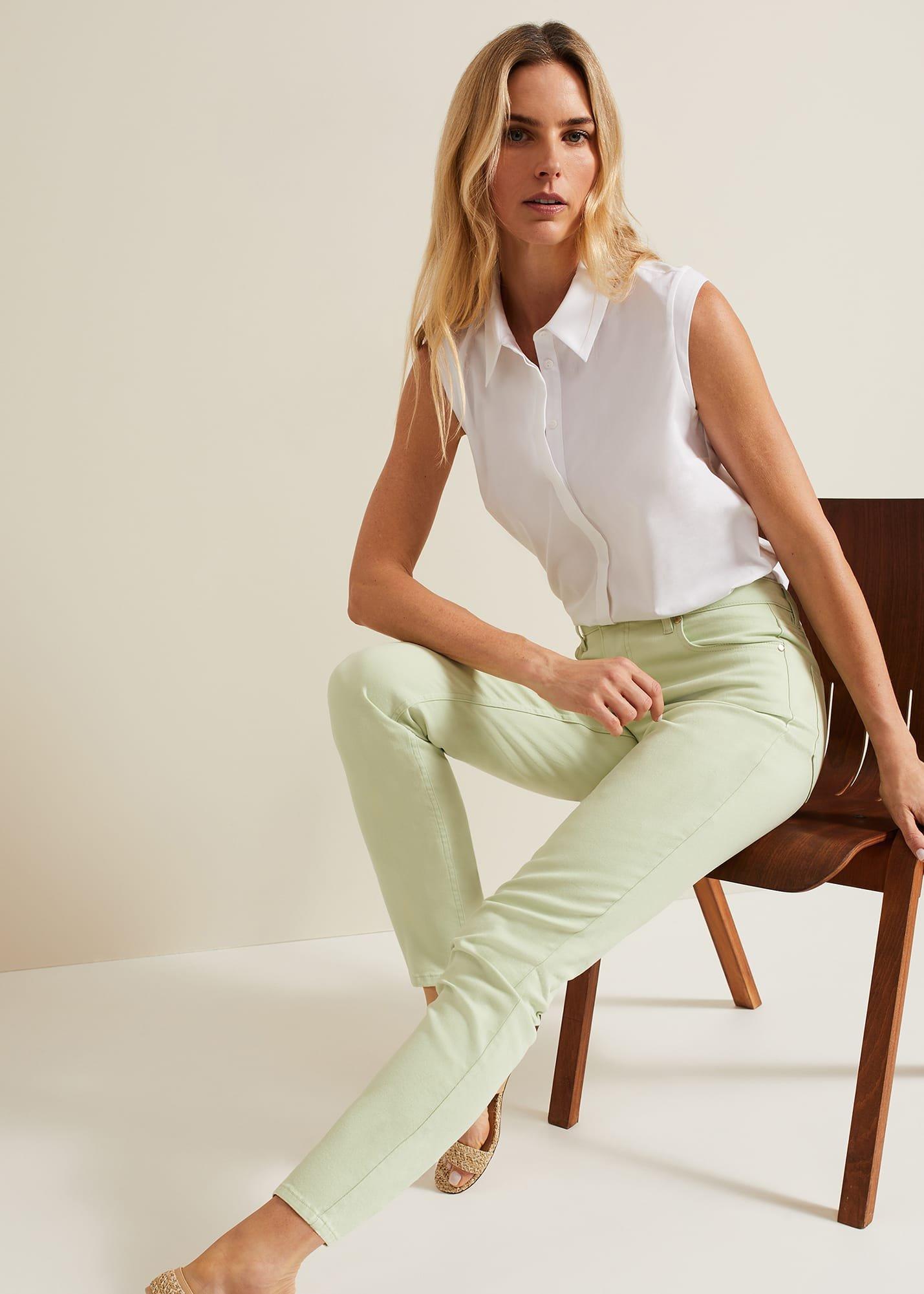 Lindsey Cropped Straight Leg Jeans