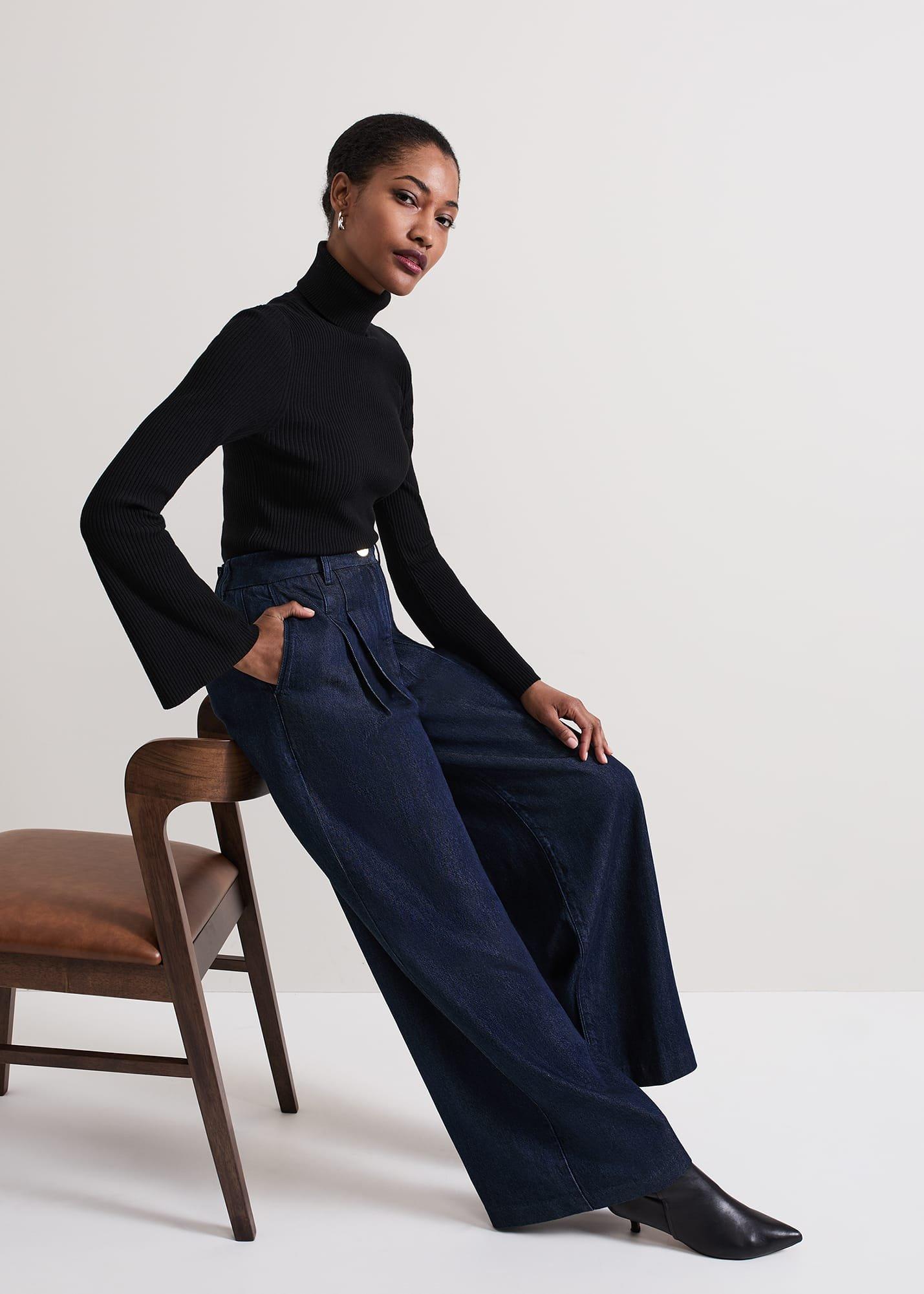 Cerys Denim Wide Leg Jean