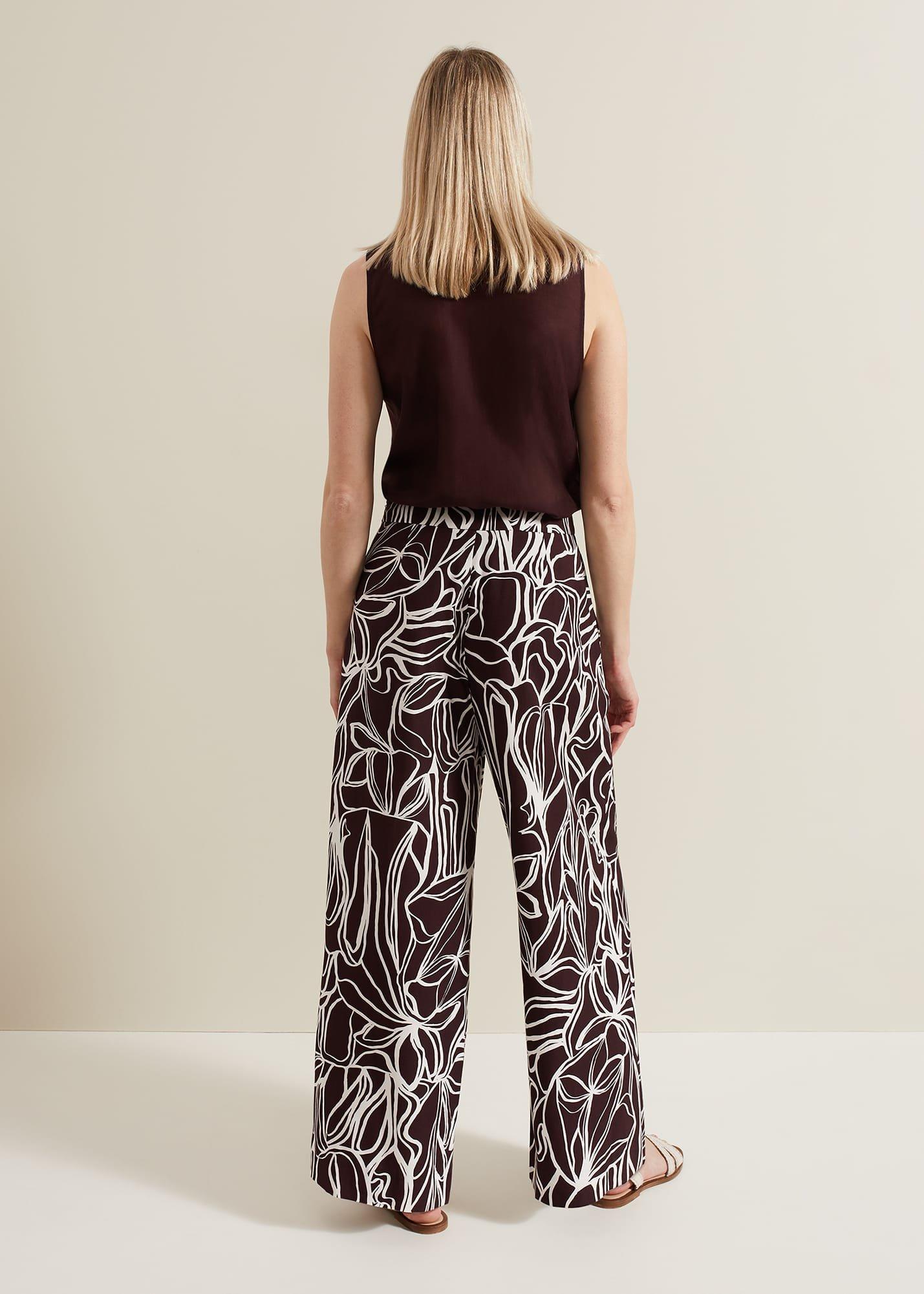 Anna Printed Wide Leg Trouser