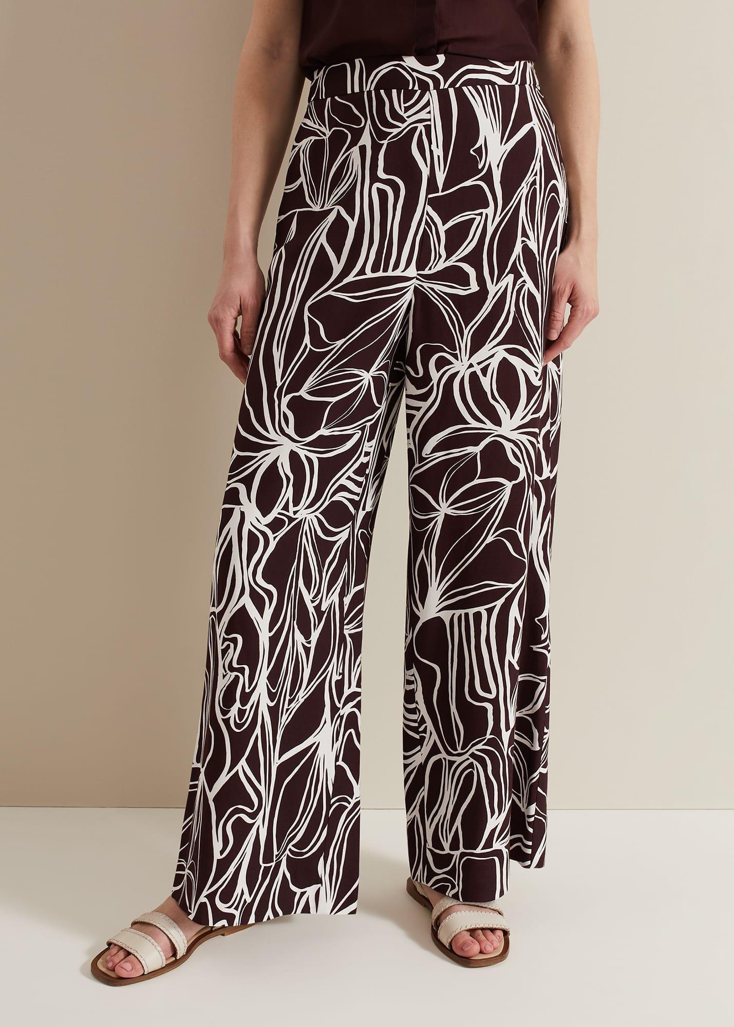 Anna Printed Wide Leg Trouser