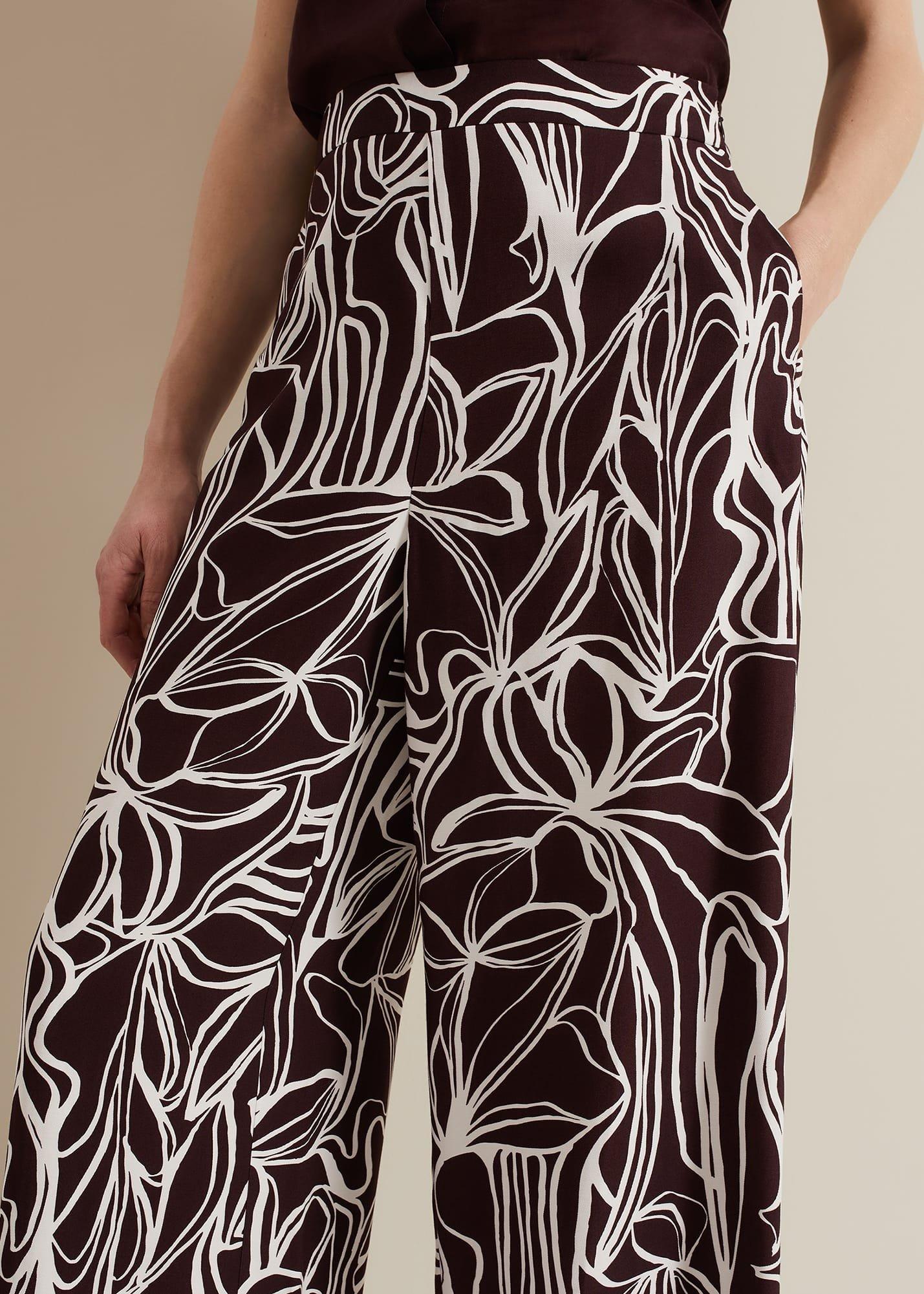 Anna Printed Wide Leg Trouser