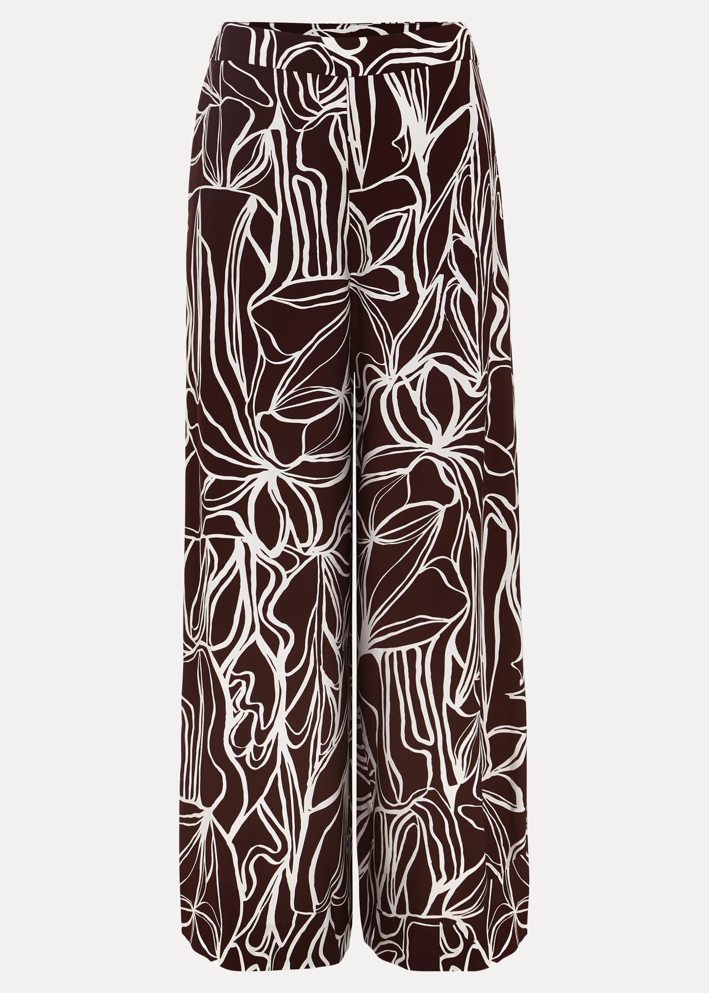 Anna Printed Wide Leg Trouser