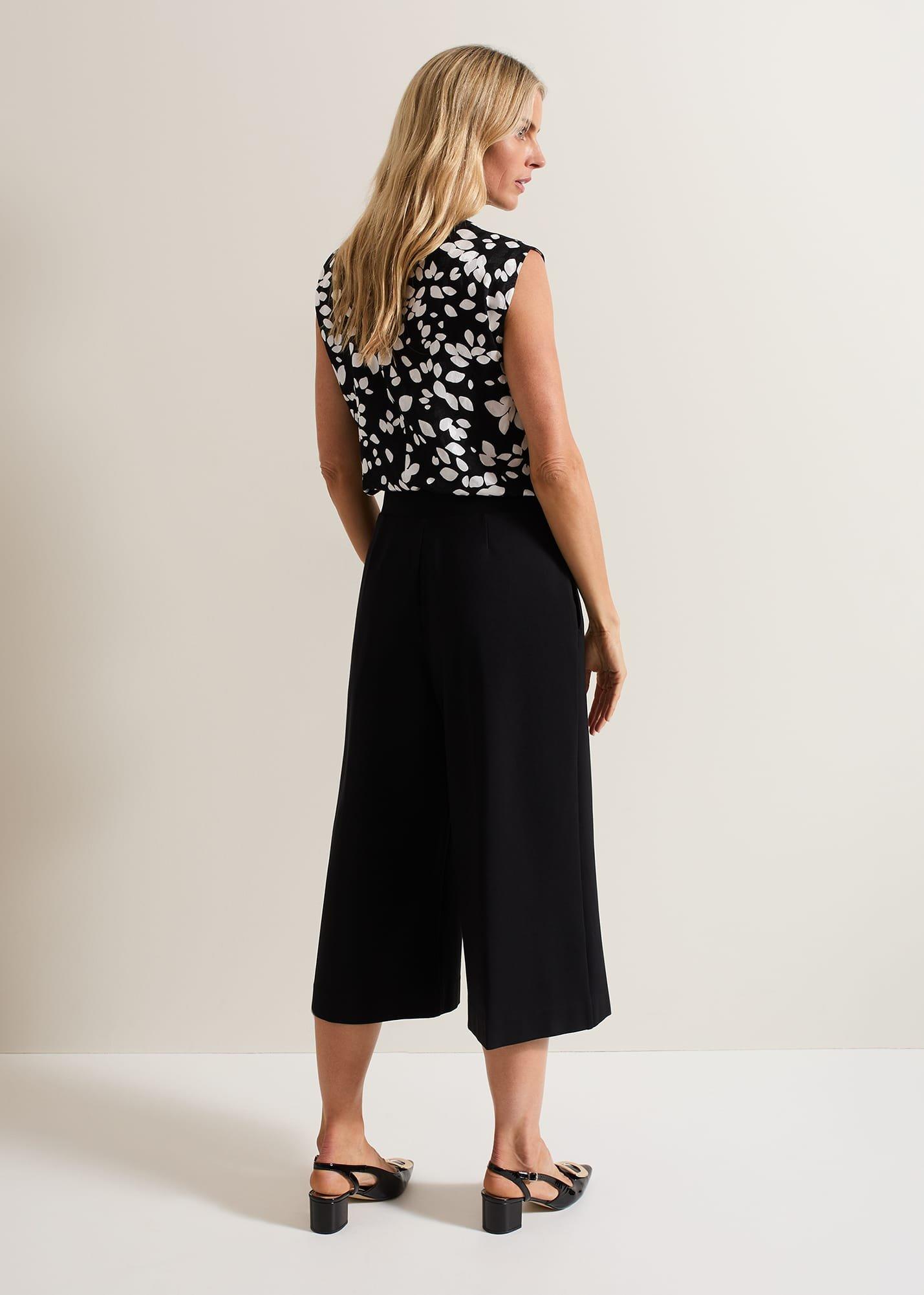 Lori Black Ponte Culottes