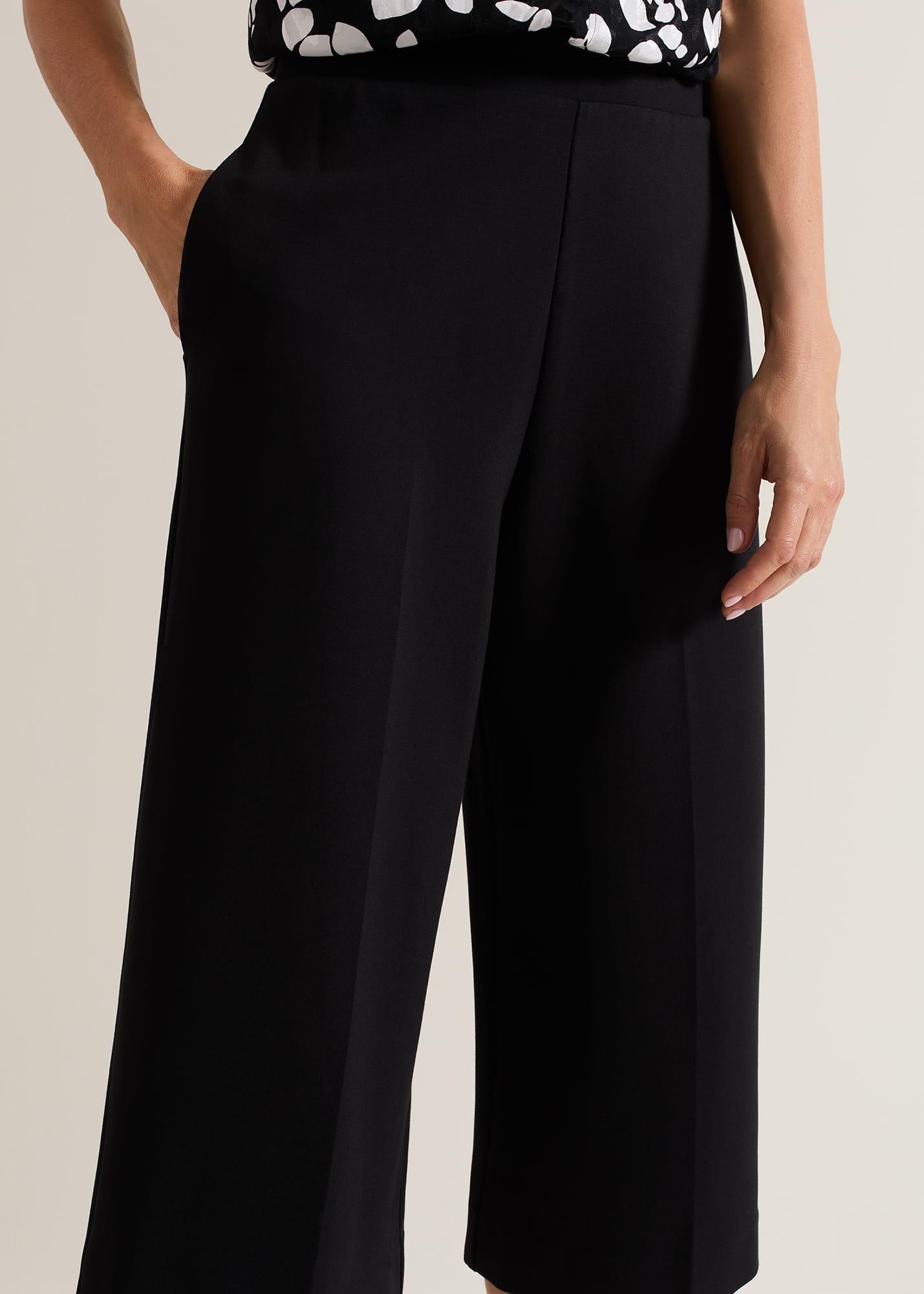 Lori Black Ponte Culottes