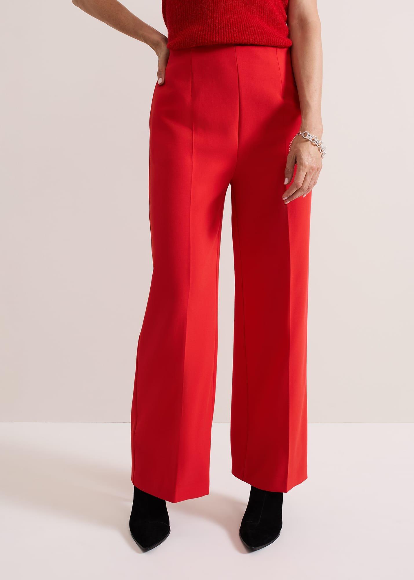 ${product-id}-Aubrielle Wide Leg Trouser-Red-${view-type}