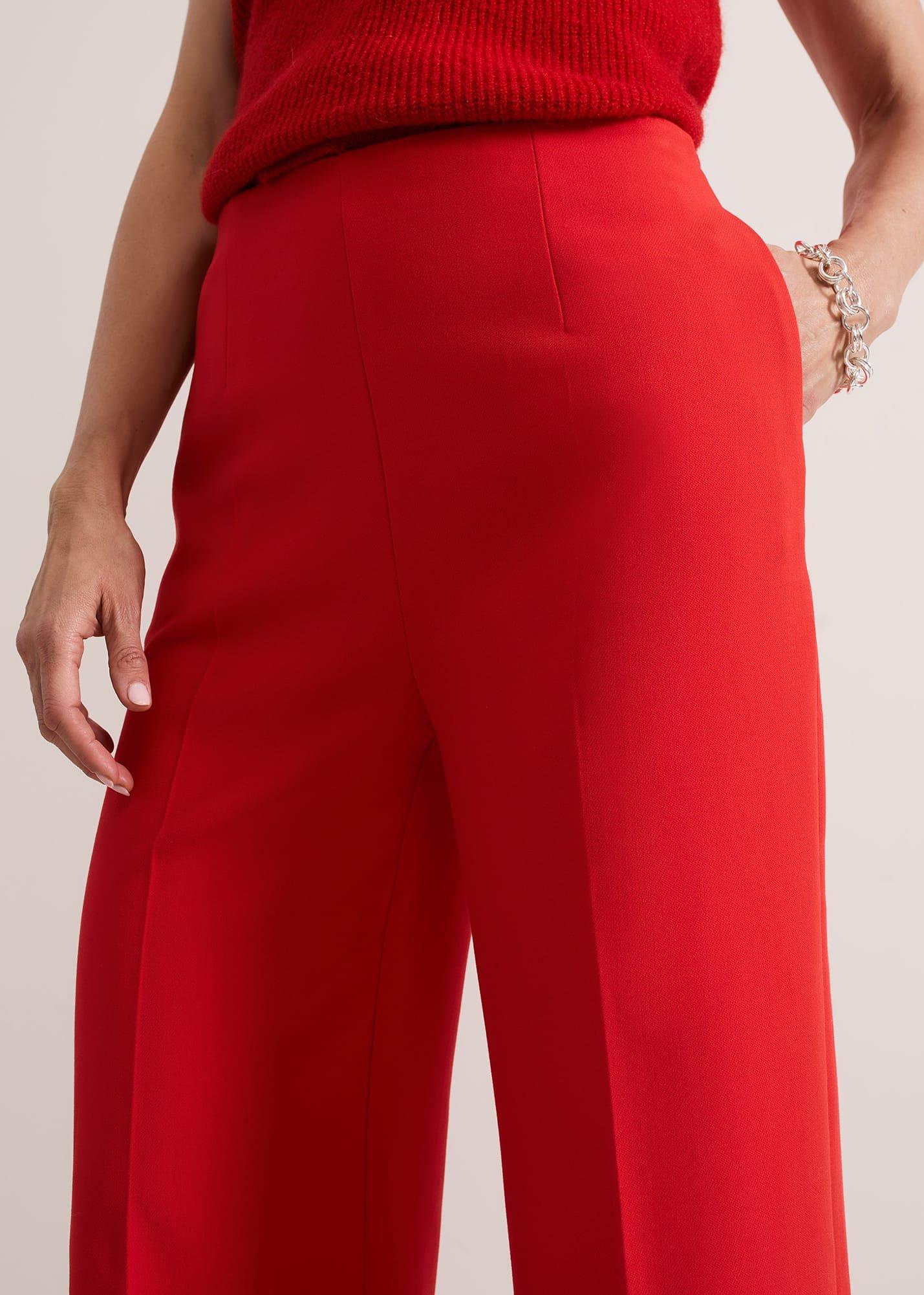 ${product-id}-Aubrielle Wide Leg Trouser-Red-${view-type}