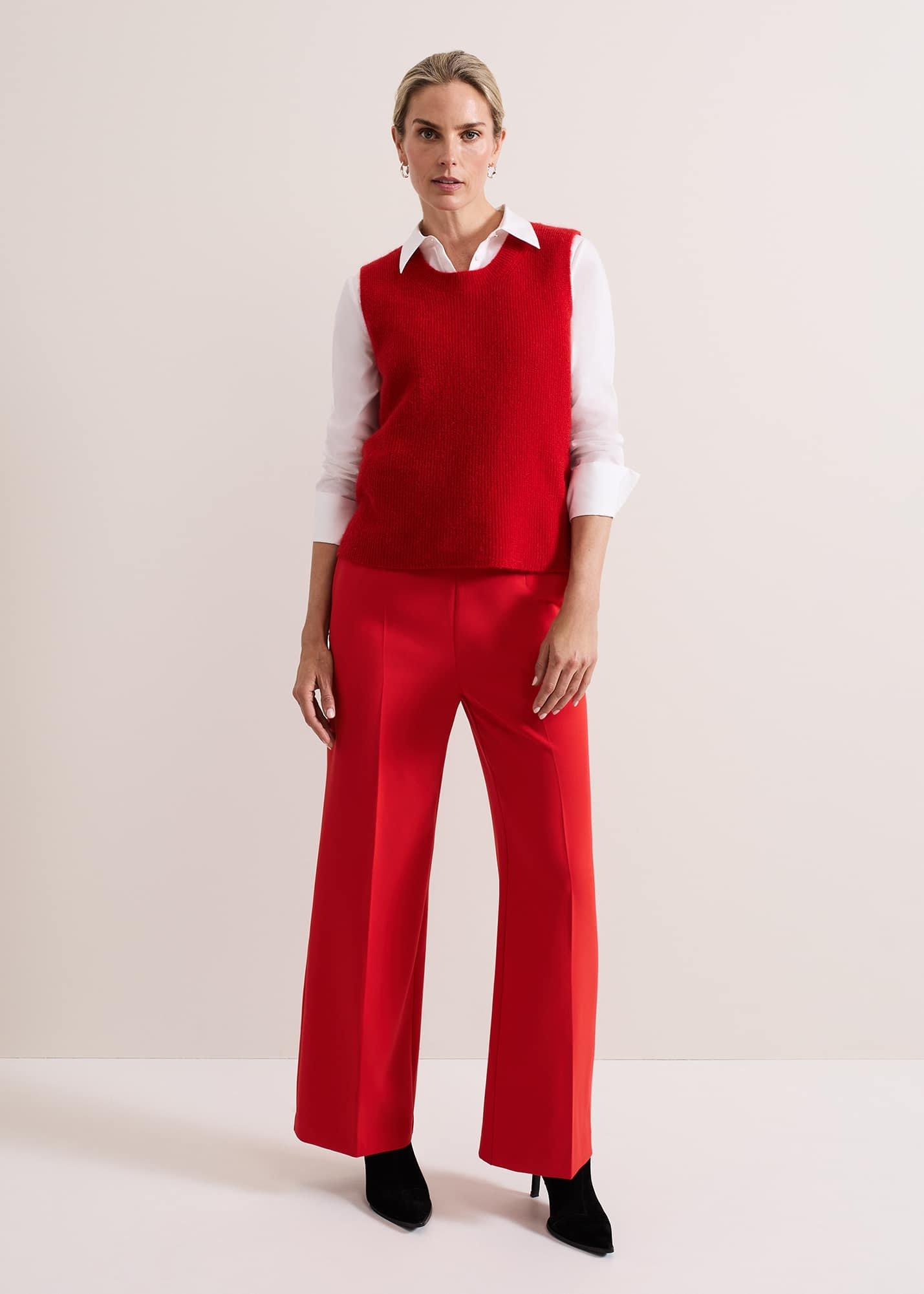 ${product-id}-Aubrielle Wide Leg Trouser-Red-${view-type}