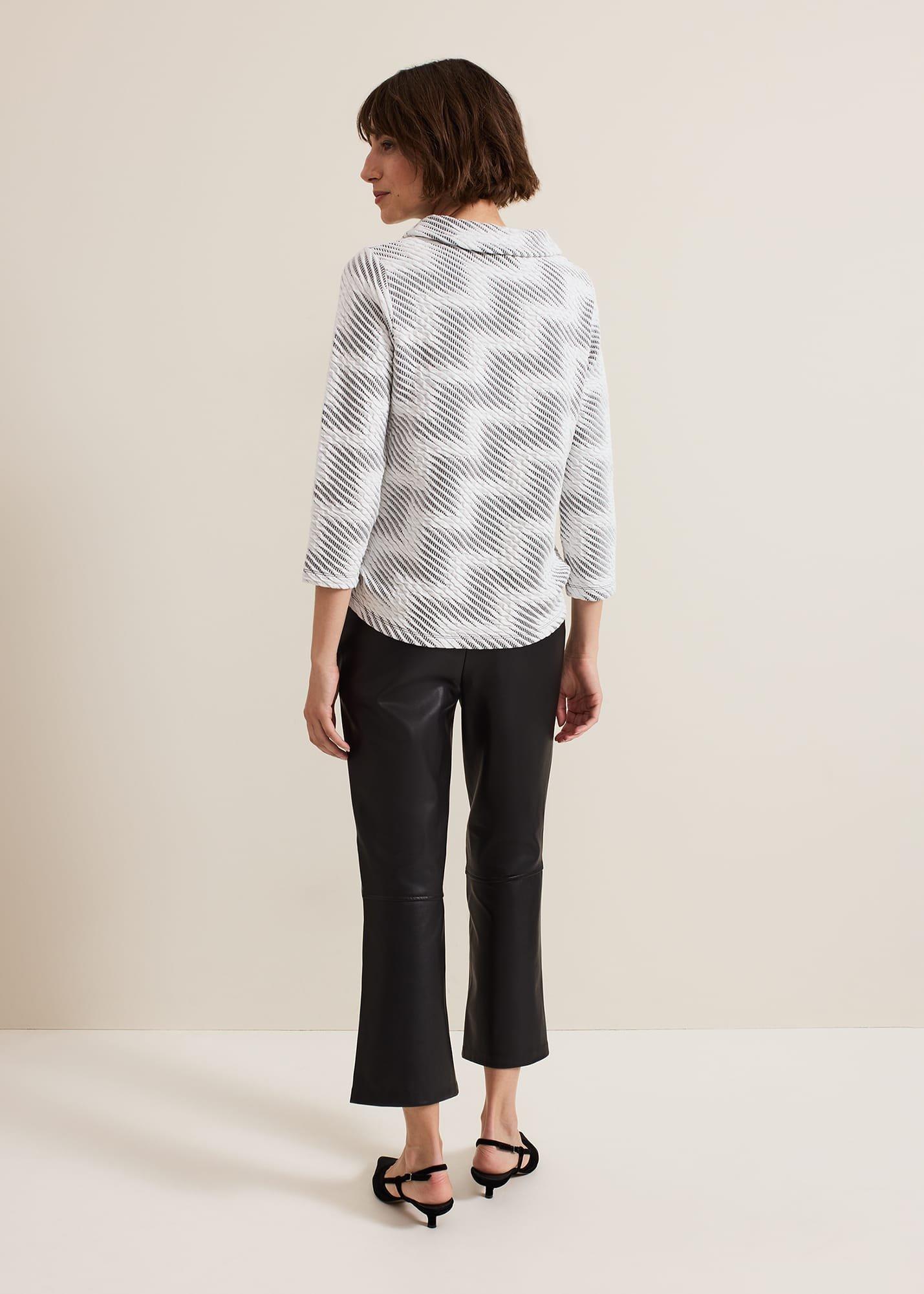 Mya Black Pu Crop Trousers