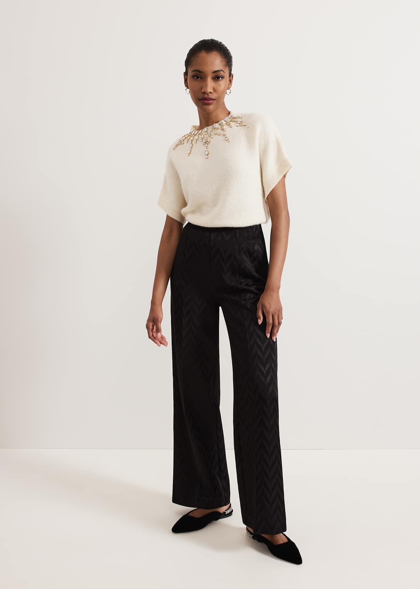 Adalynn Jacquard Suit Trouser