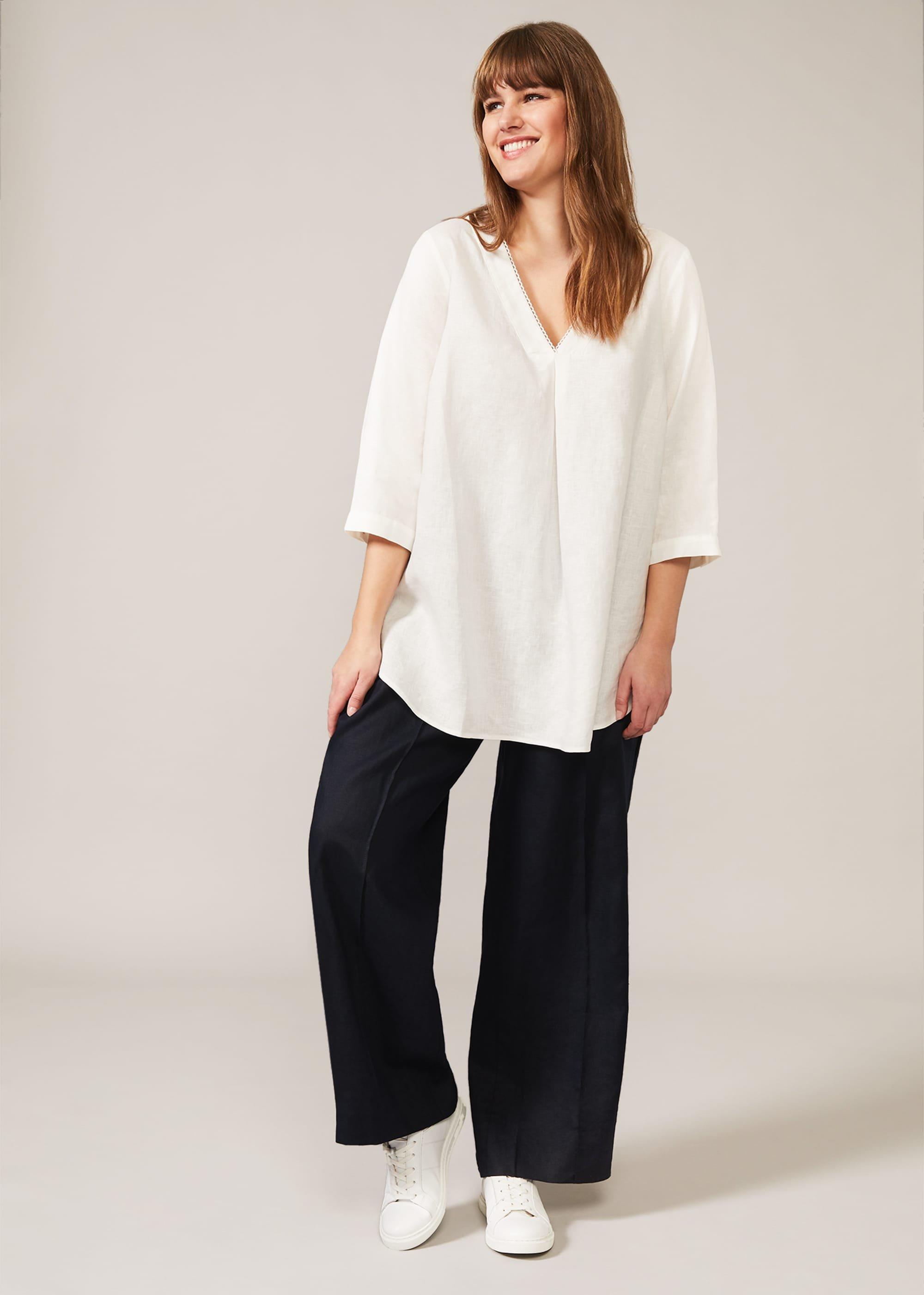 Taylor Wide Leg Linen Trouser
