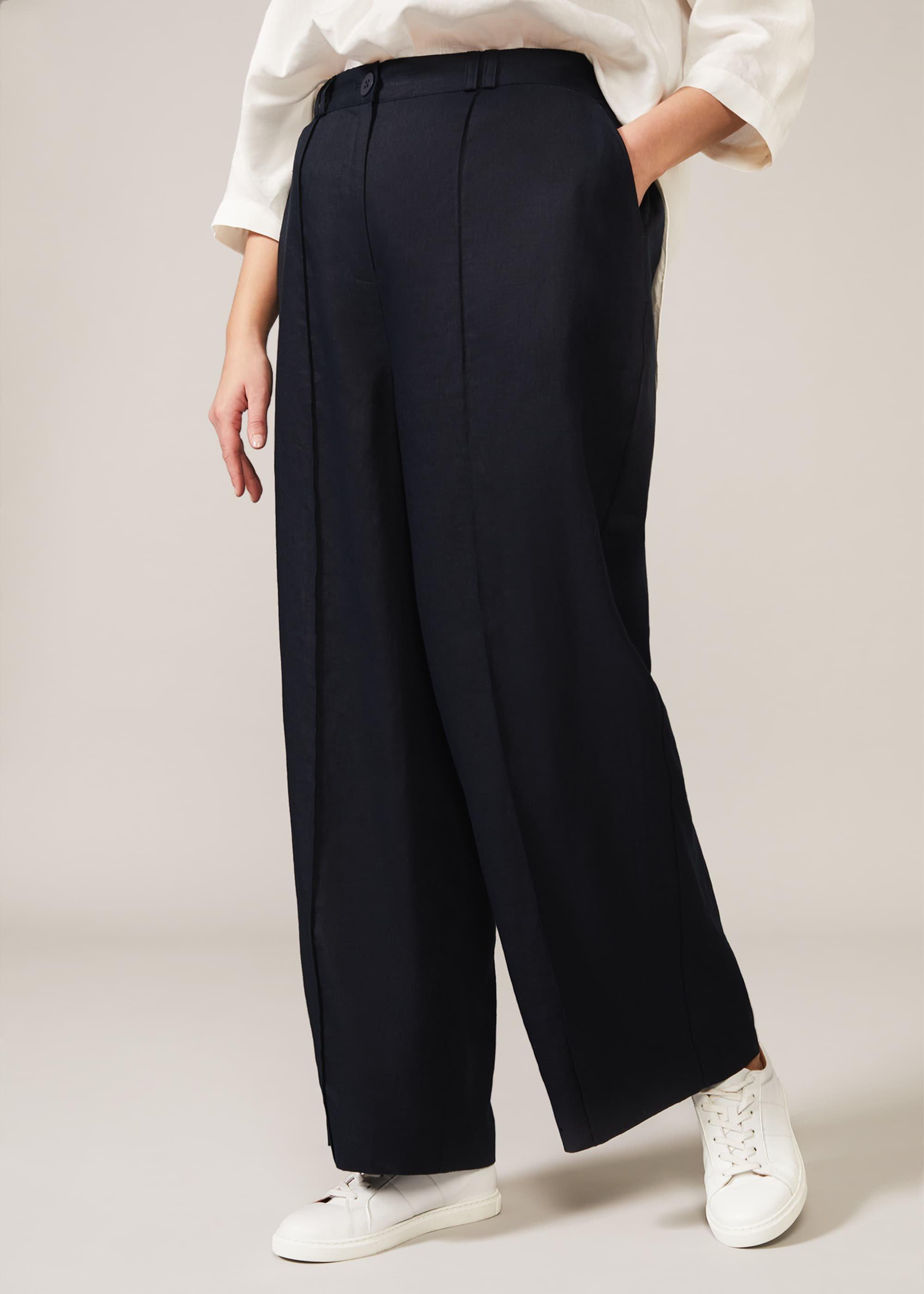 Taylor Wide Leg Linen Trouser