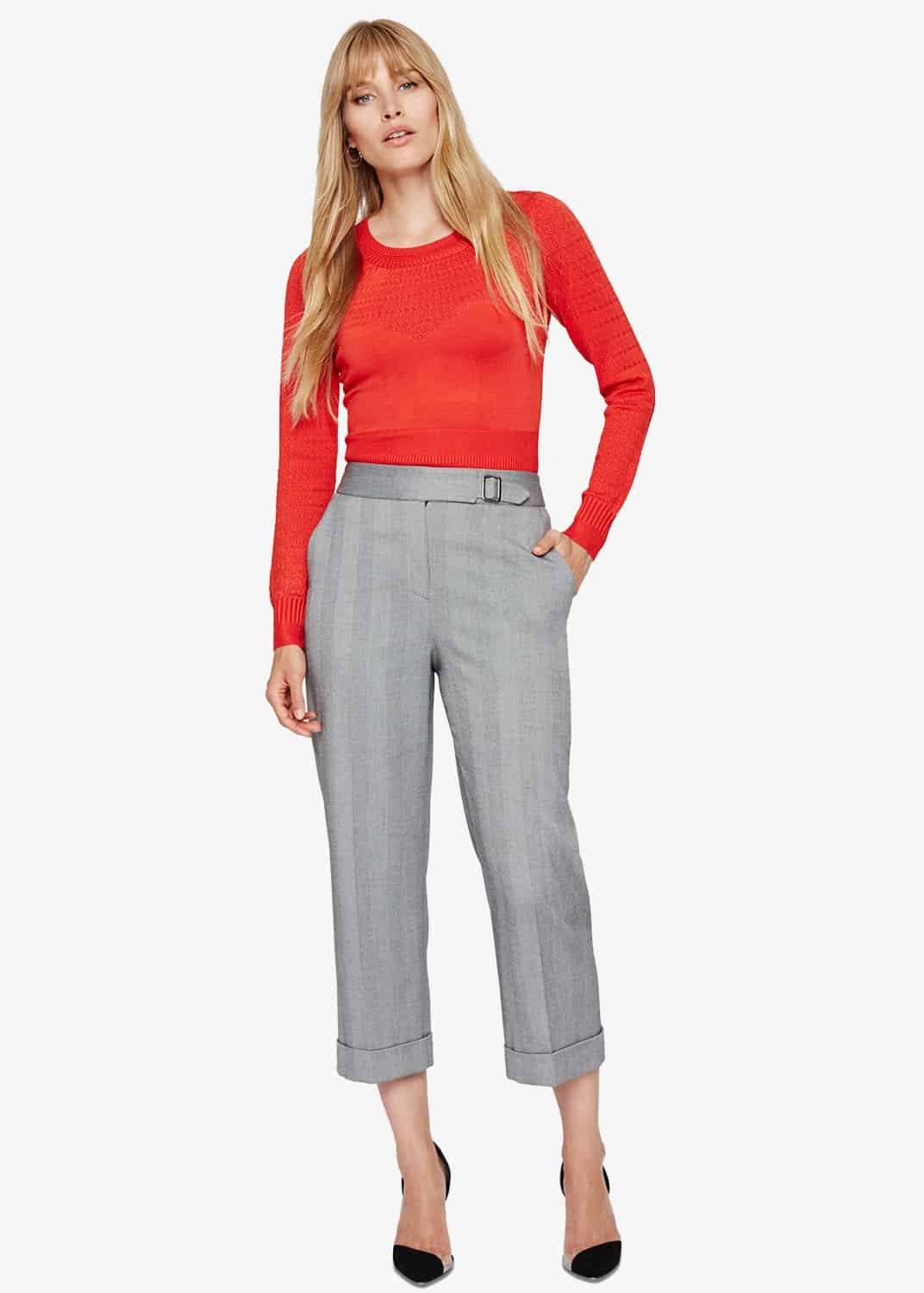 Hettie Herringbone Trousers