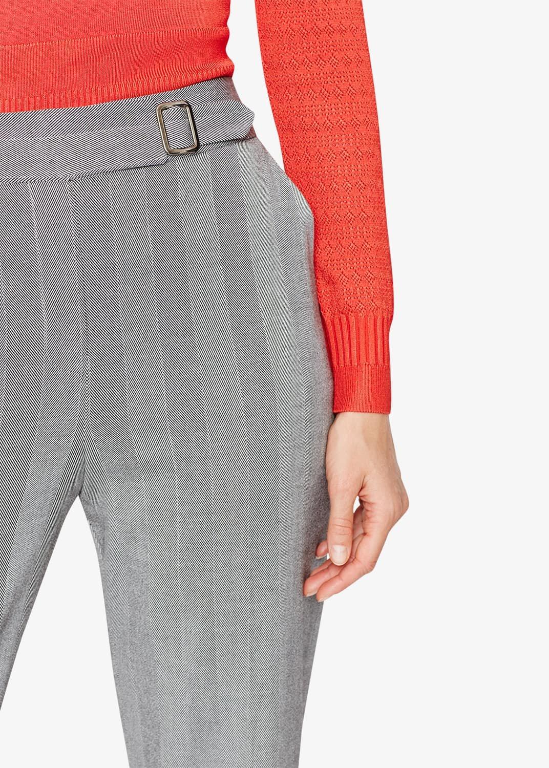 Hettie Herringbone Trousers