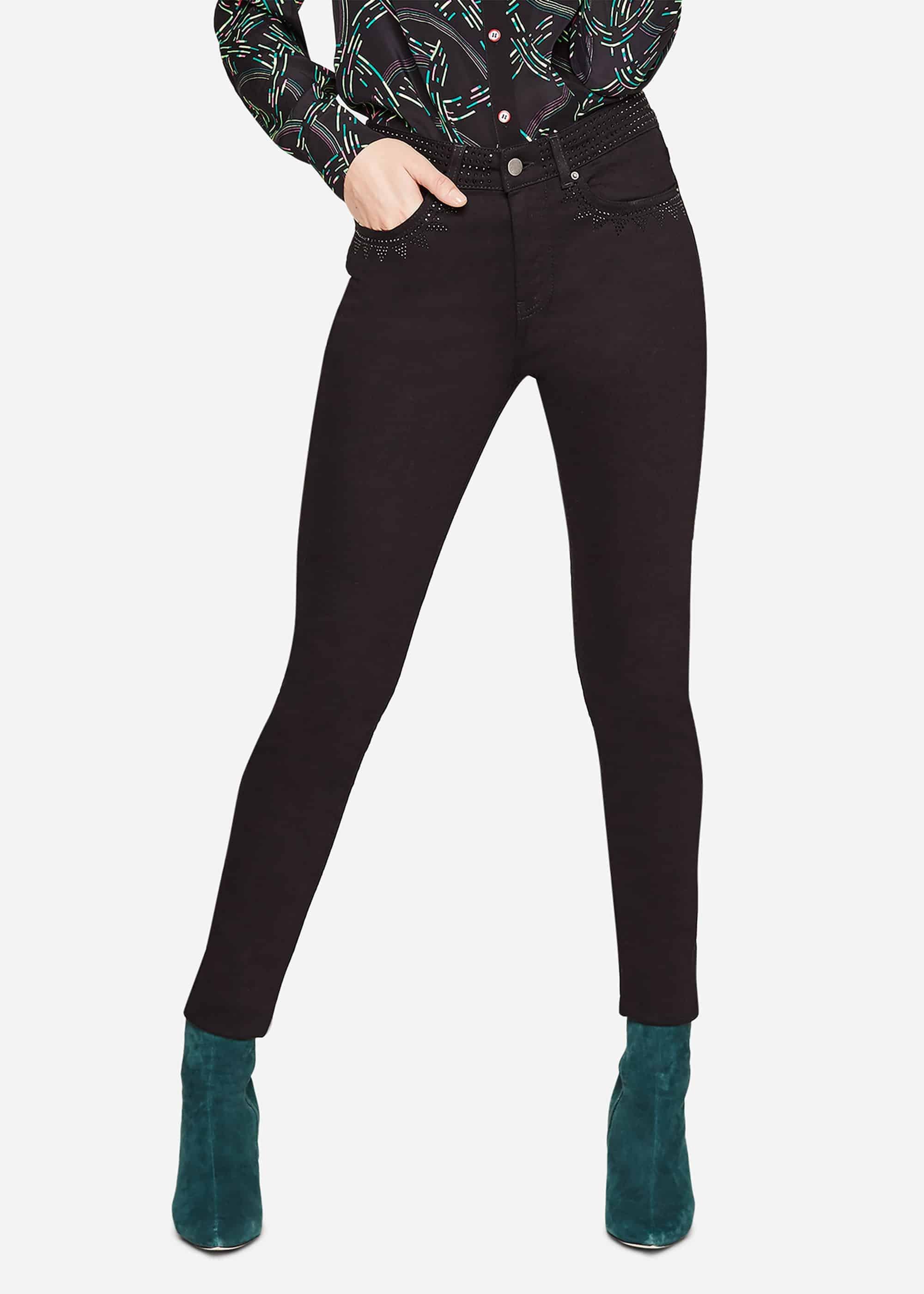 Lainey Skinny Fit Studded Jeans