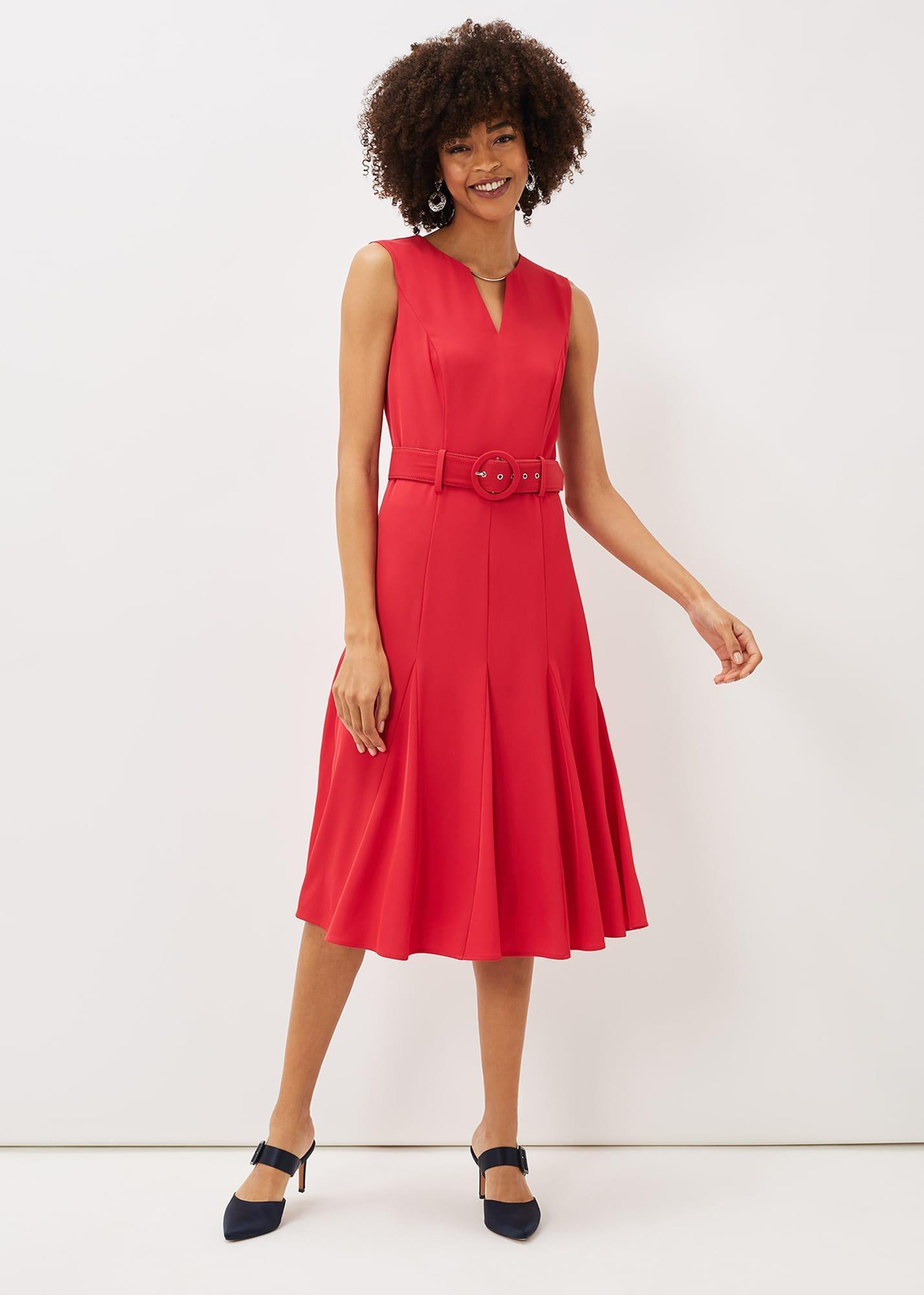 Jayne Belted Panelled Dress