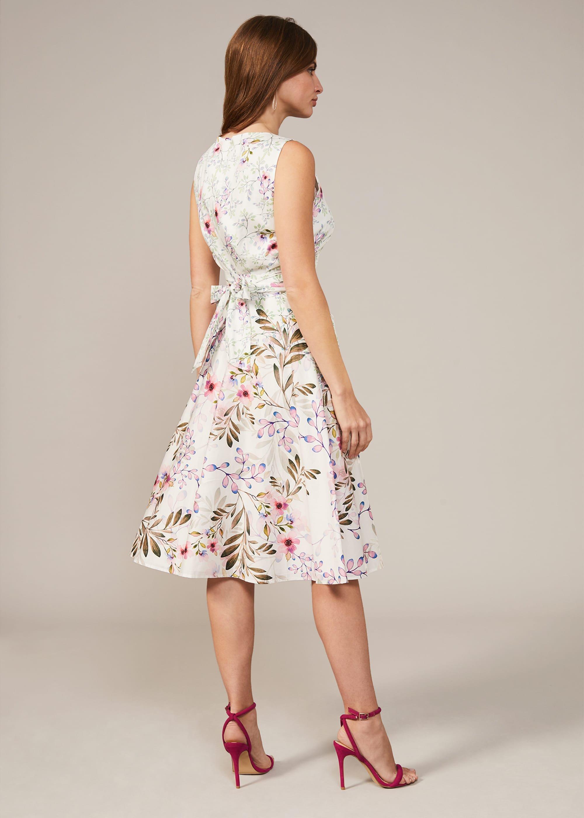 Wilhemina Cotton Fit & Flare Dress