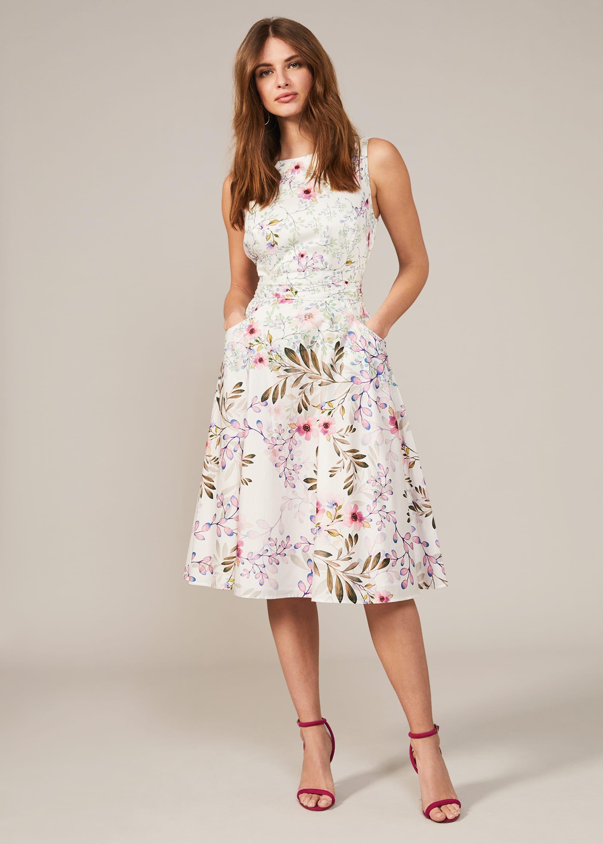 Wilhemina Cotton Fit & Flare Dress