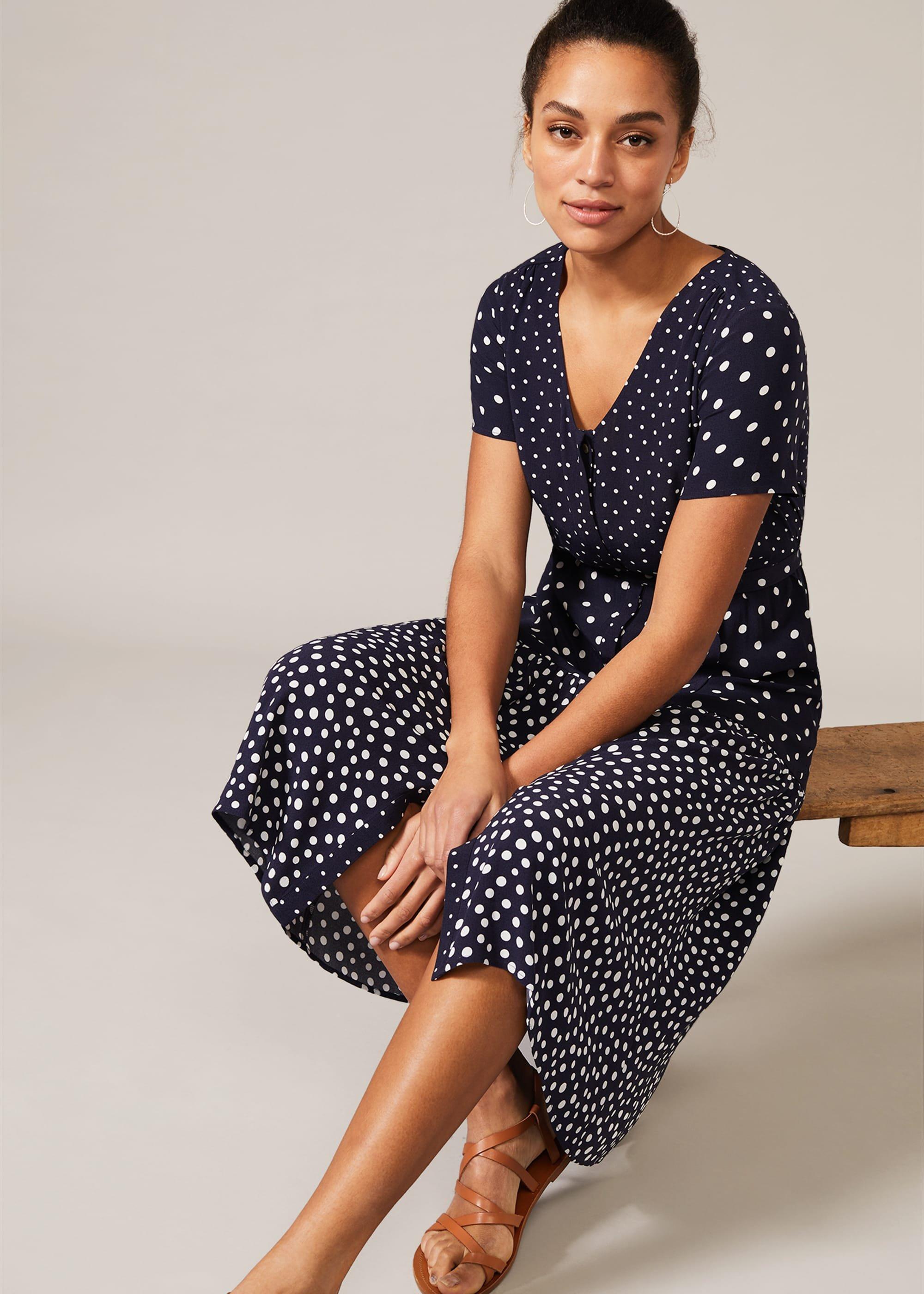 Callista Spot Tea Dress