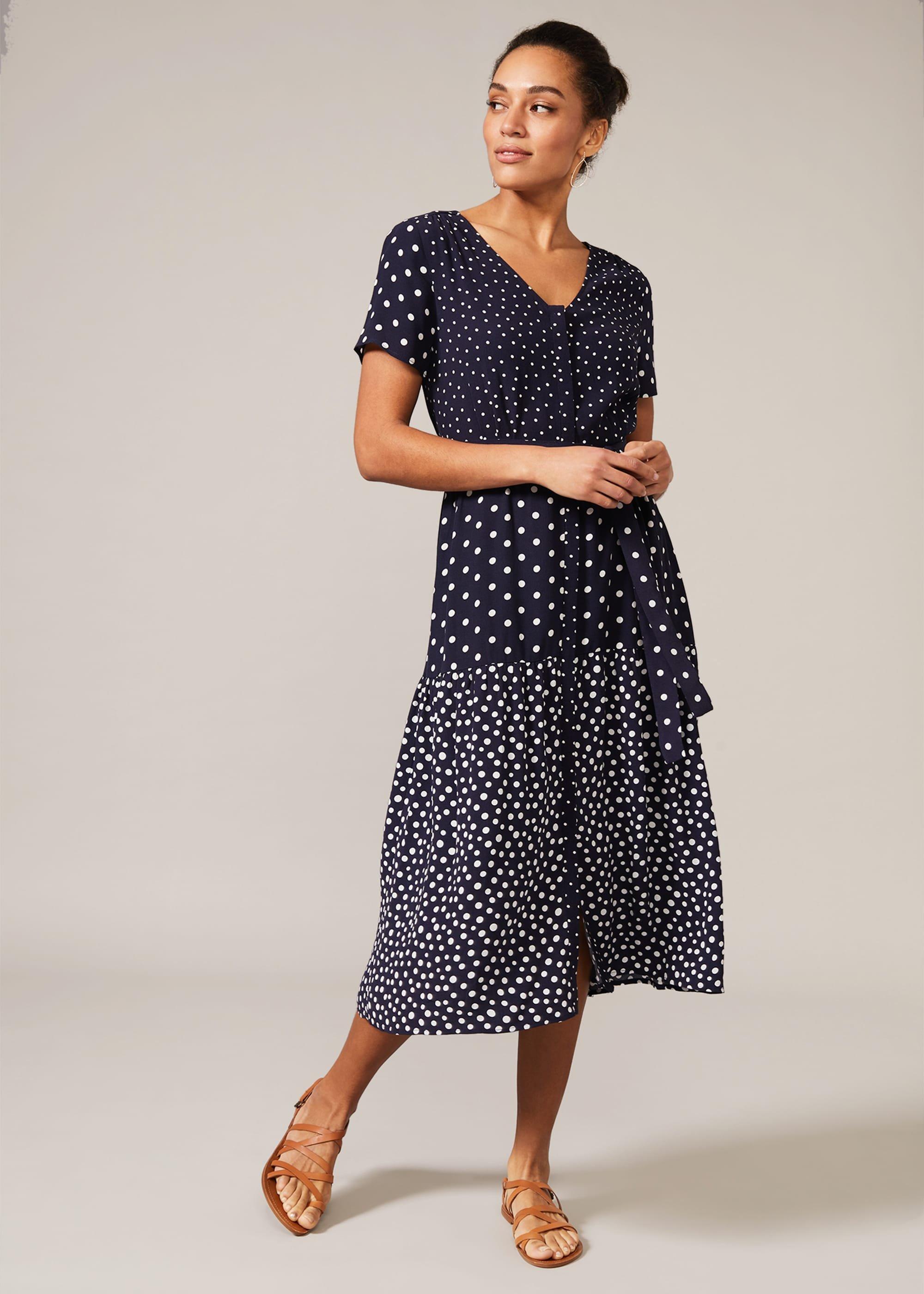 Callista Spot Tea Dress