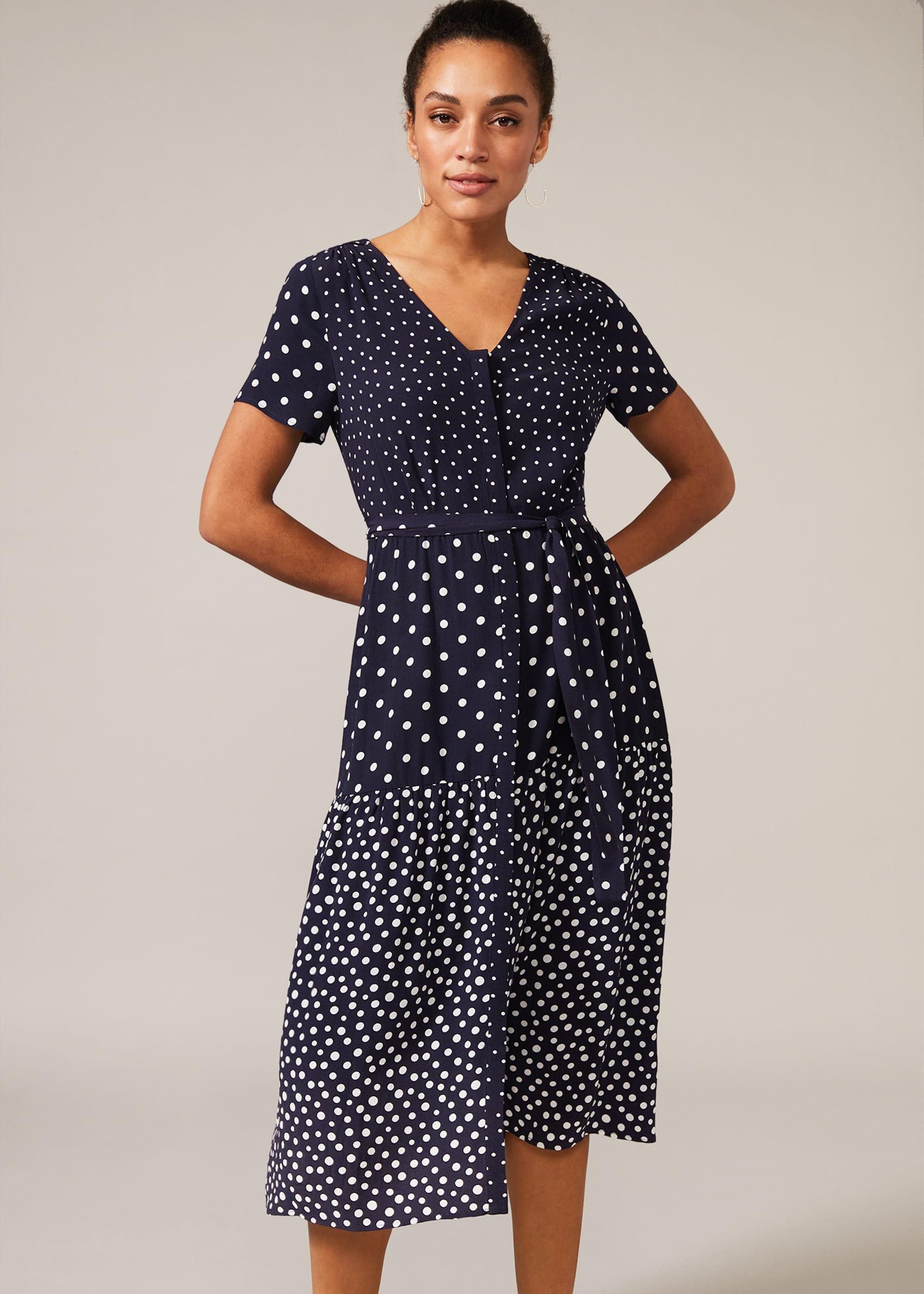 Callista Spot Tea Dress