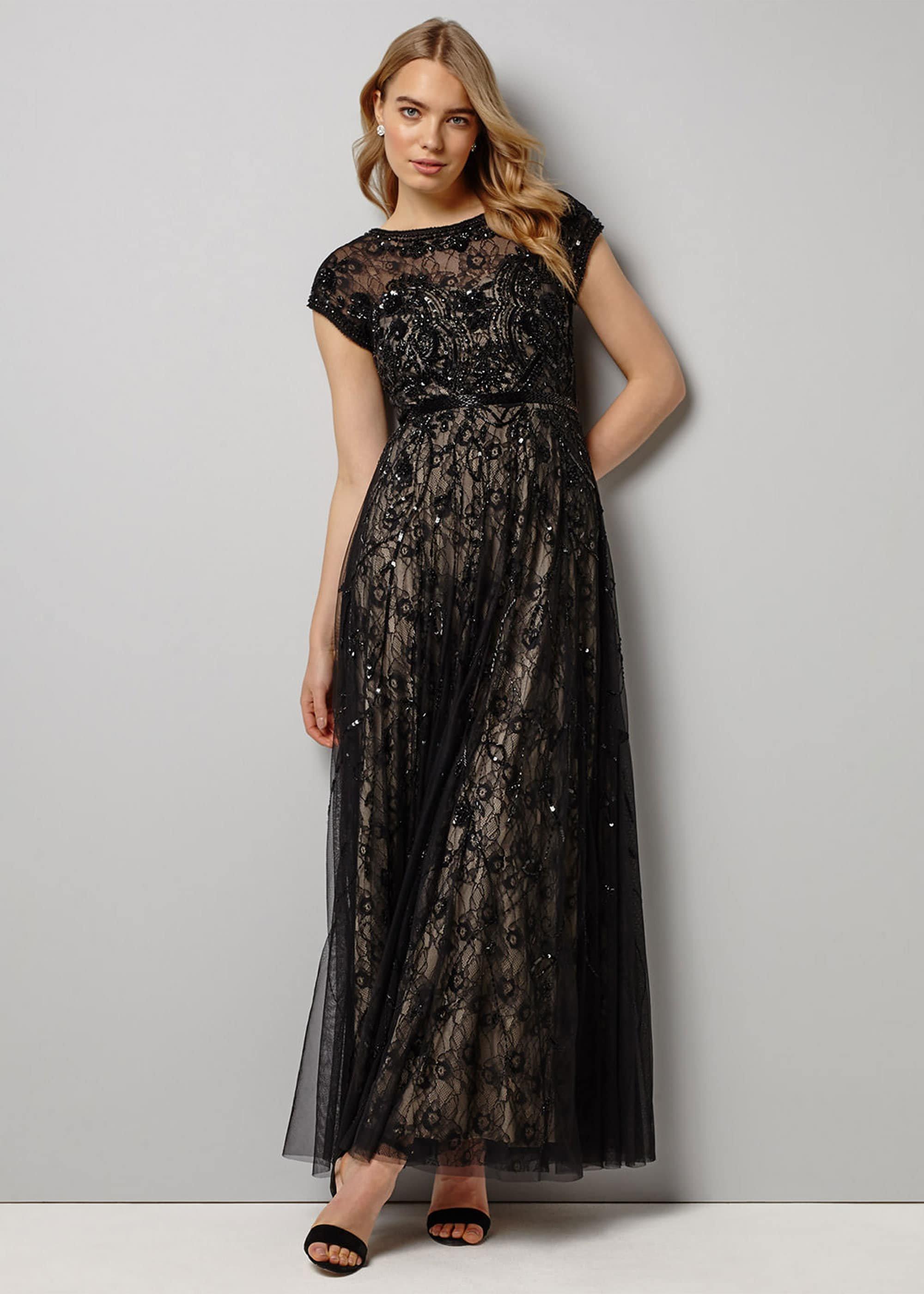 Schubert Lace Beaded Maxi Dress