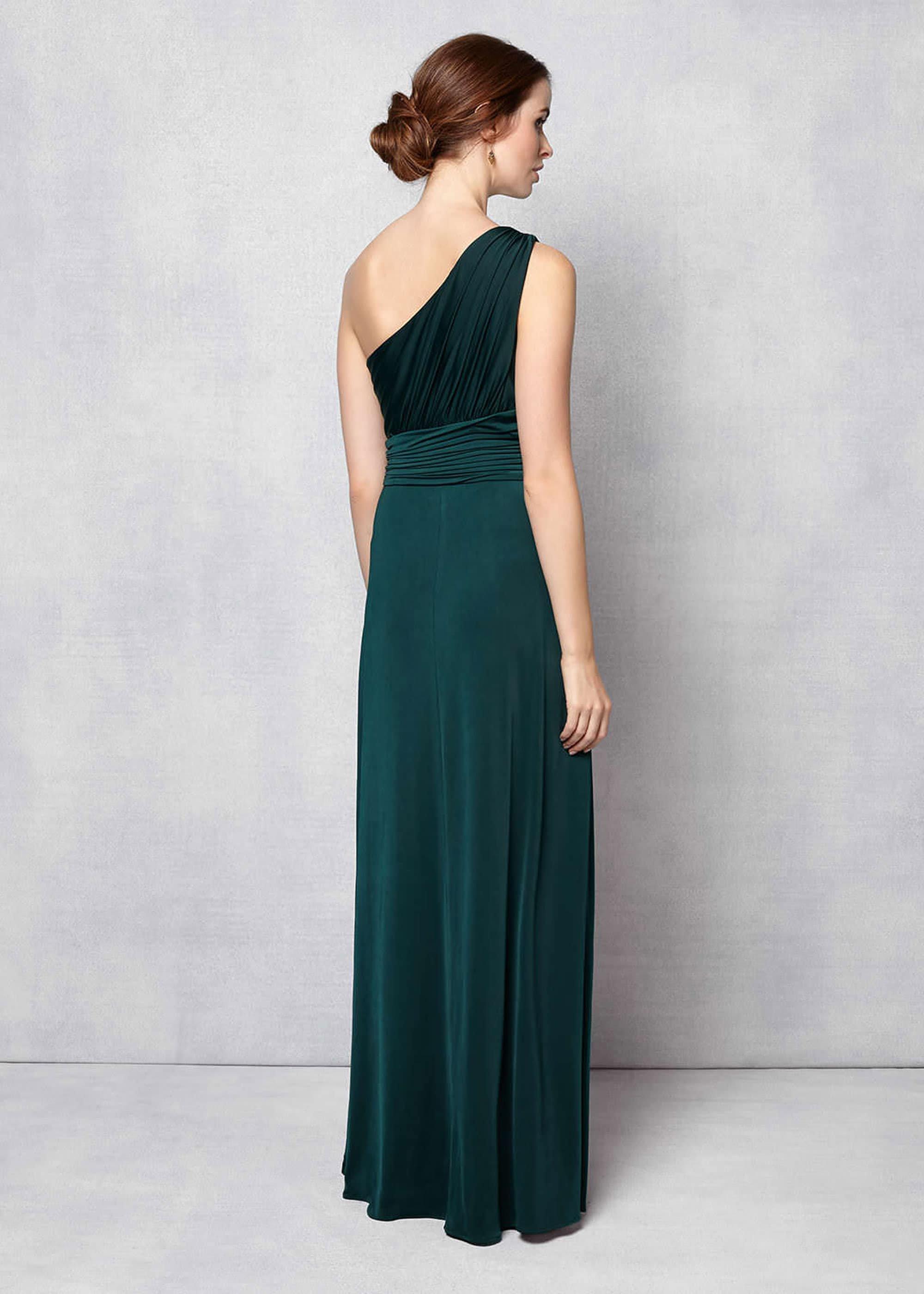 Saffron One Shoulder Maxi Bridesmaid Dress