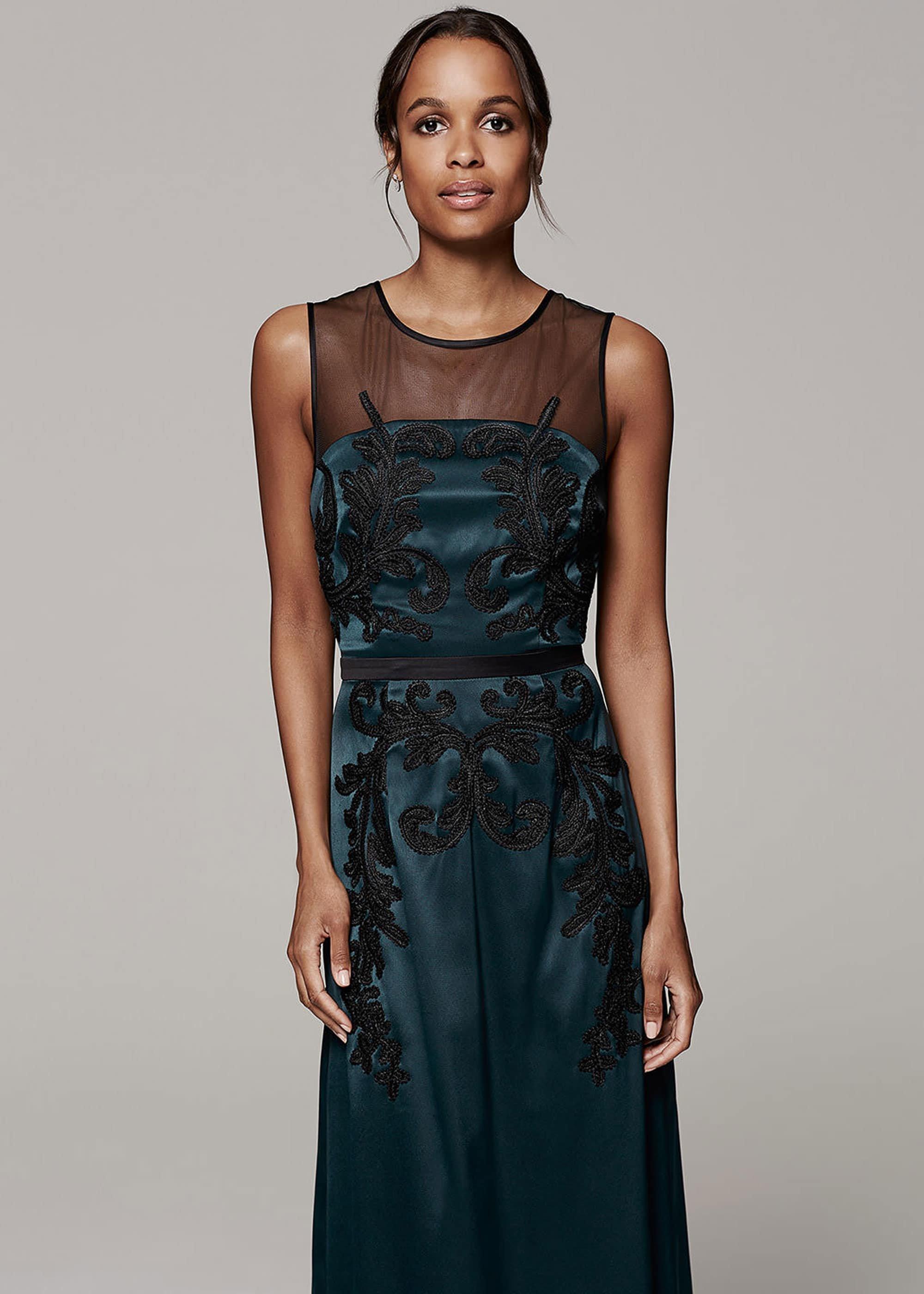 Gallia Embellished Full Length Dress
