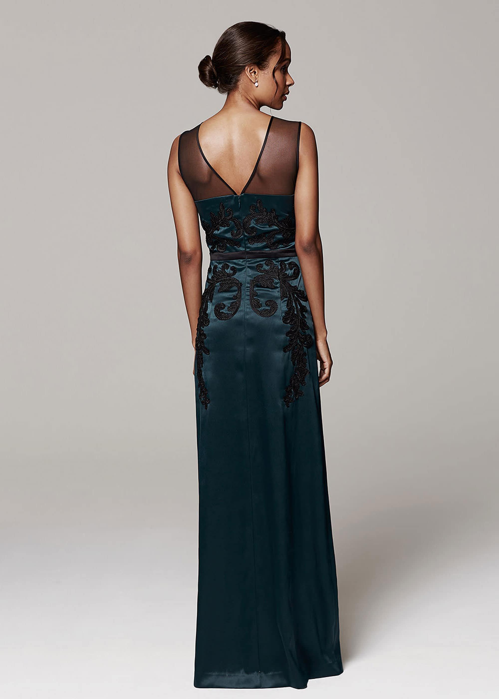 Gallia Embellished Full Length Dress
