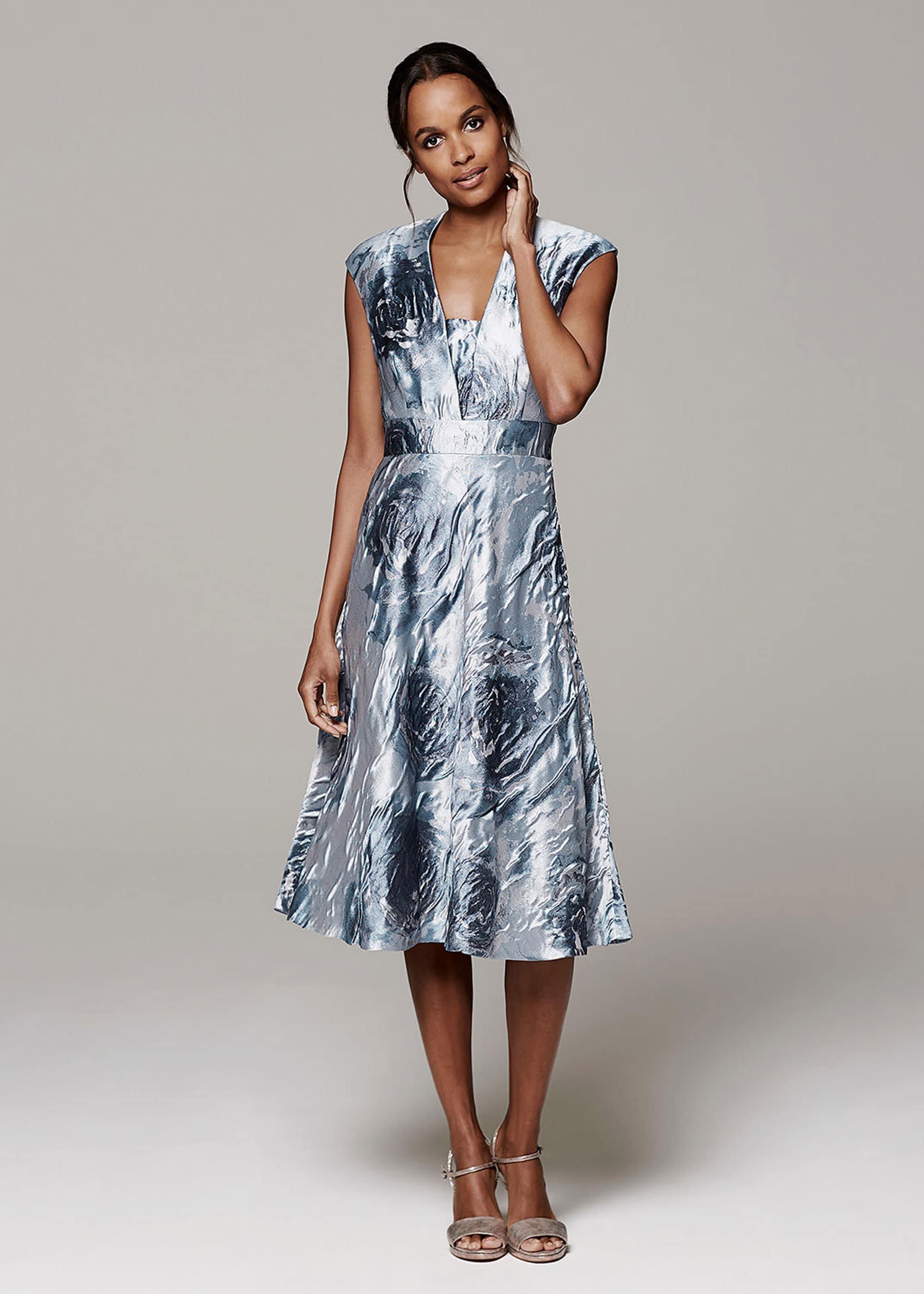Honey Rose Jacquard Dress