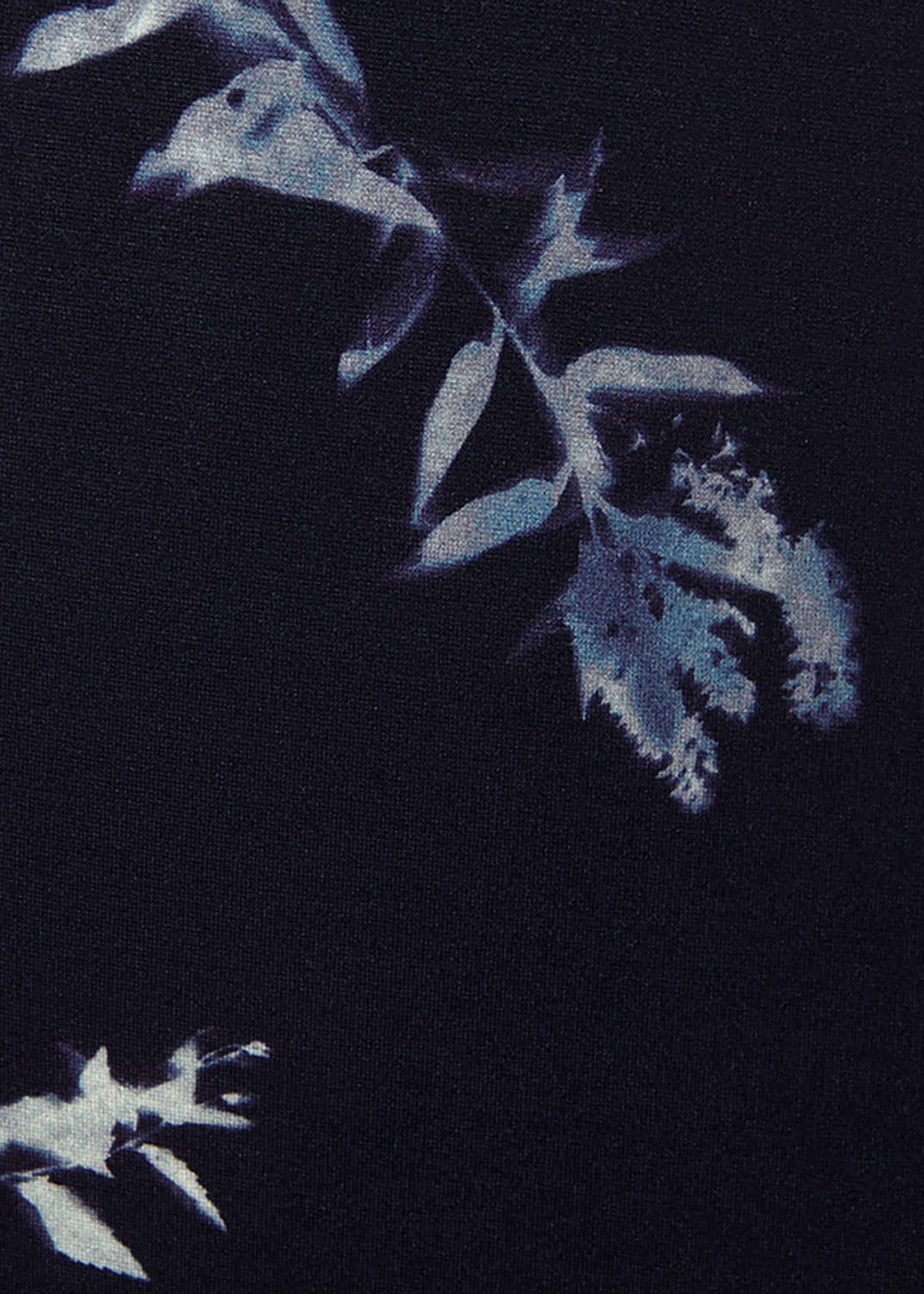Megan Leaf Print Dress