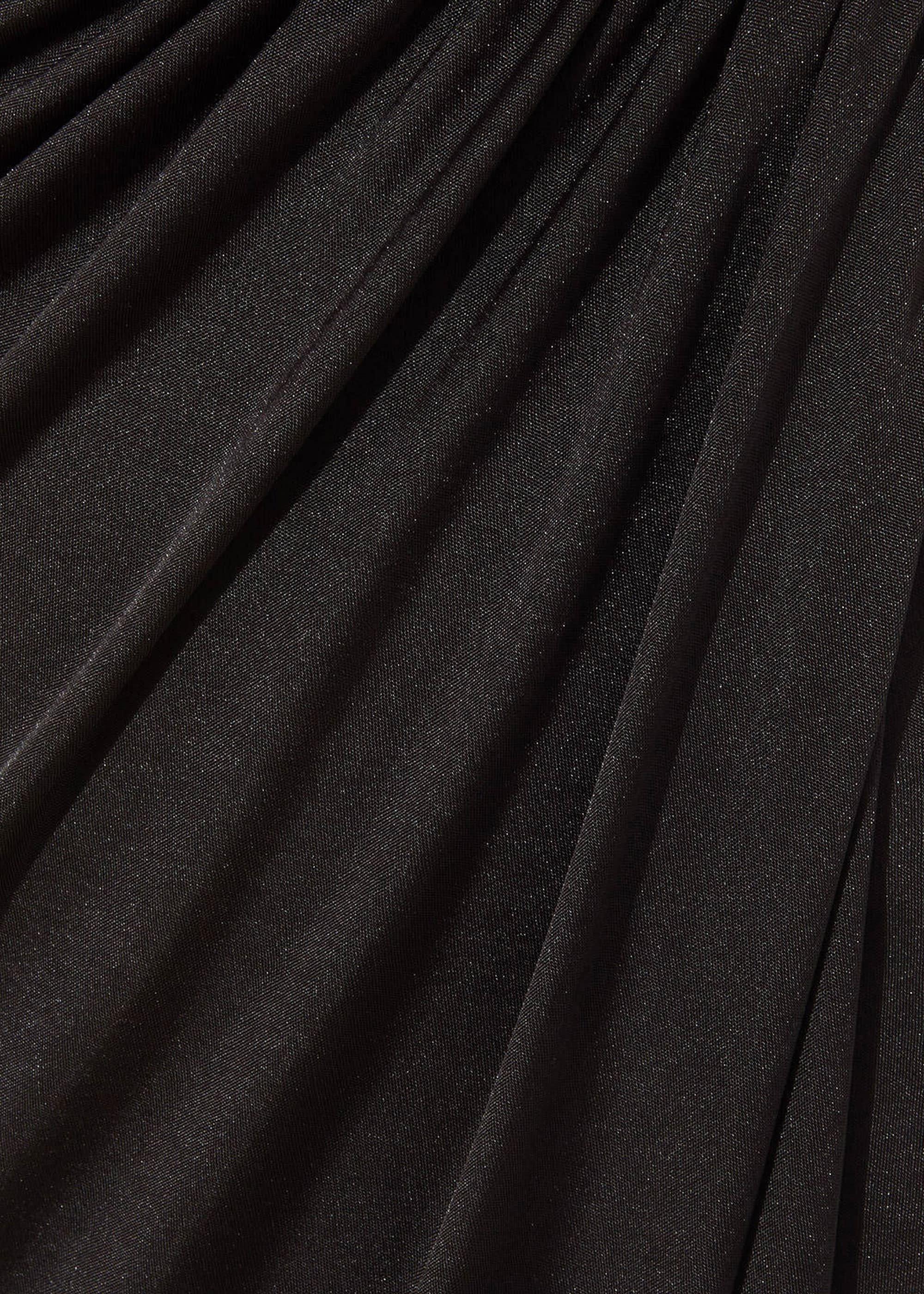 Drape Wrap Full Length Dress