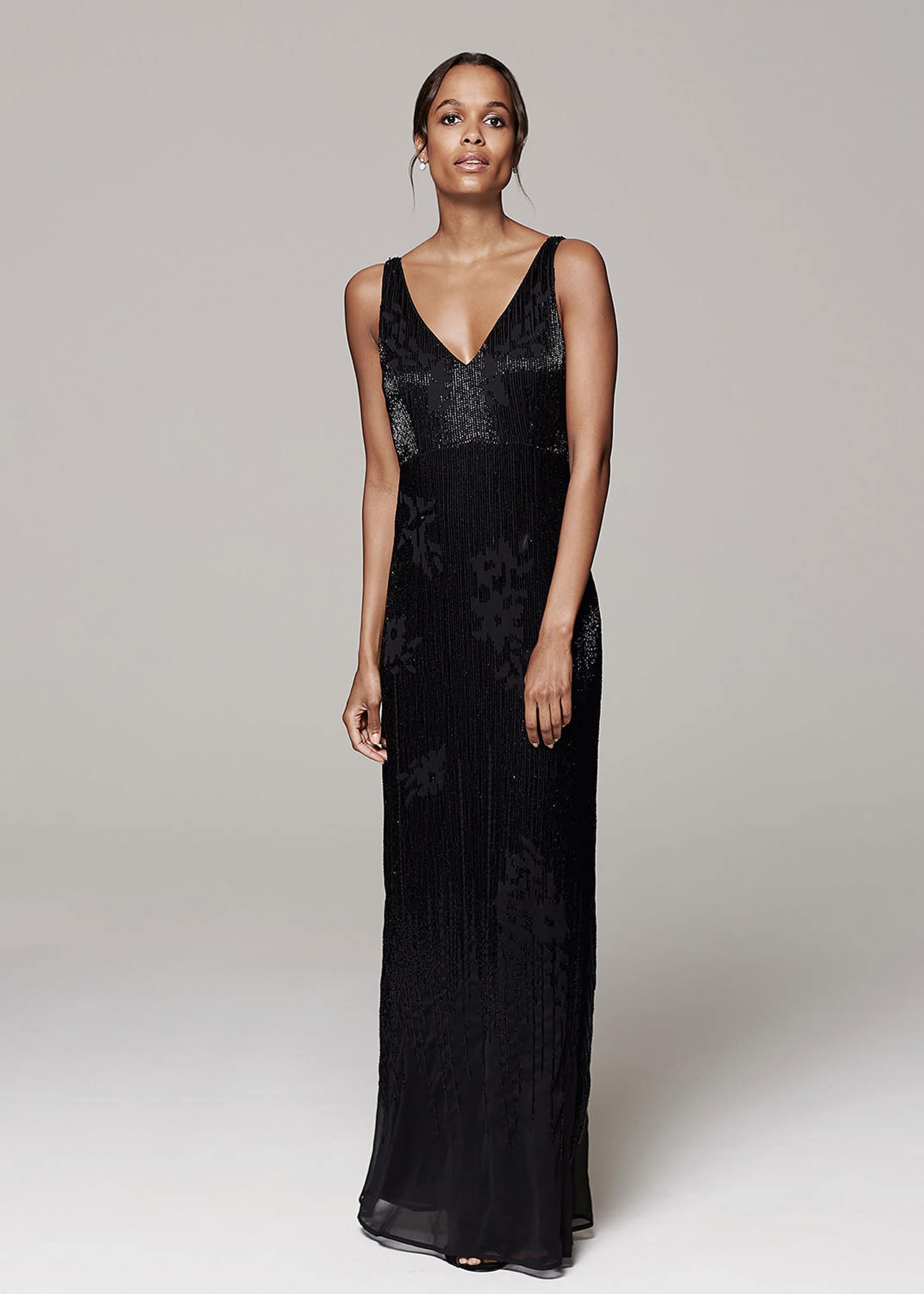 Tomasina Bugle Bead Maxi Dress