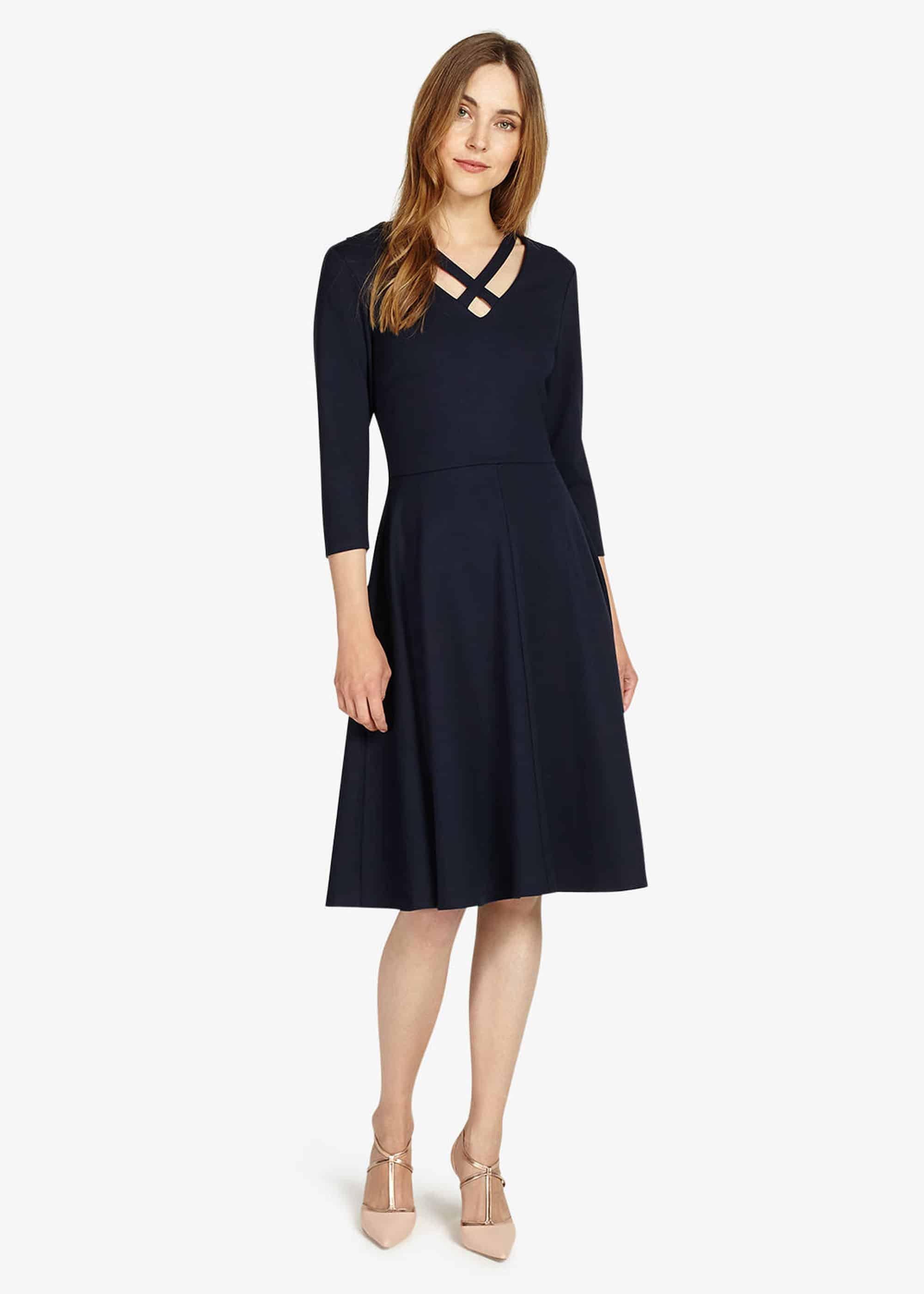 Cross Neck Dress