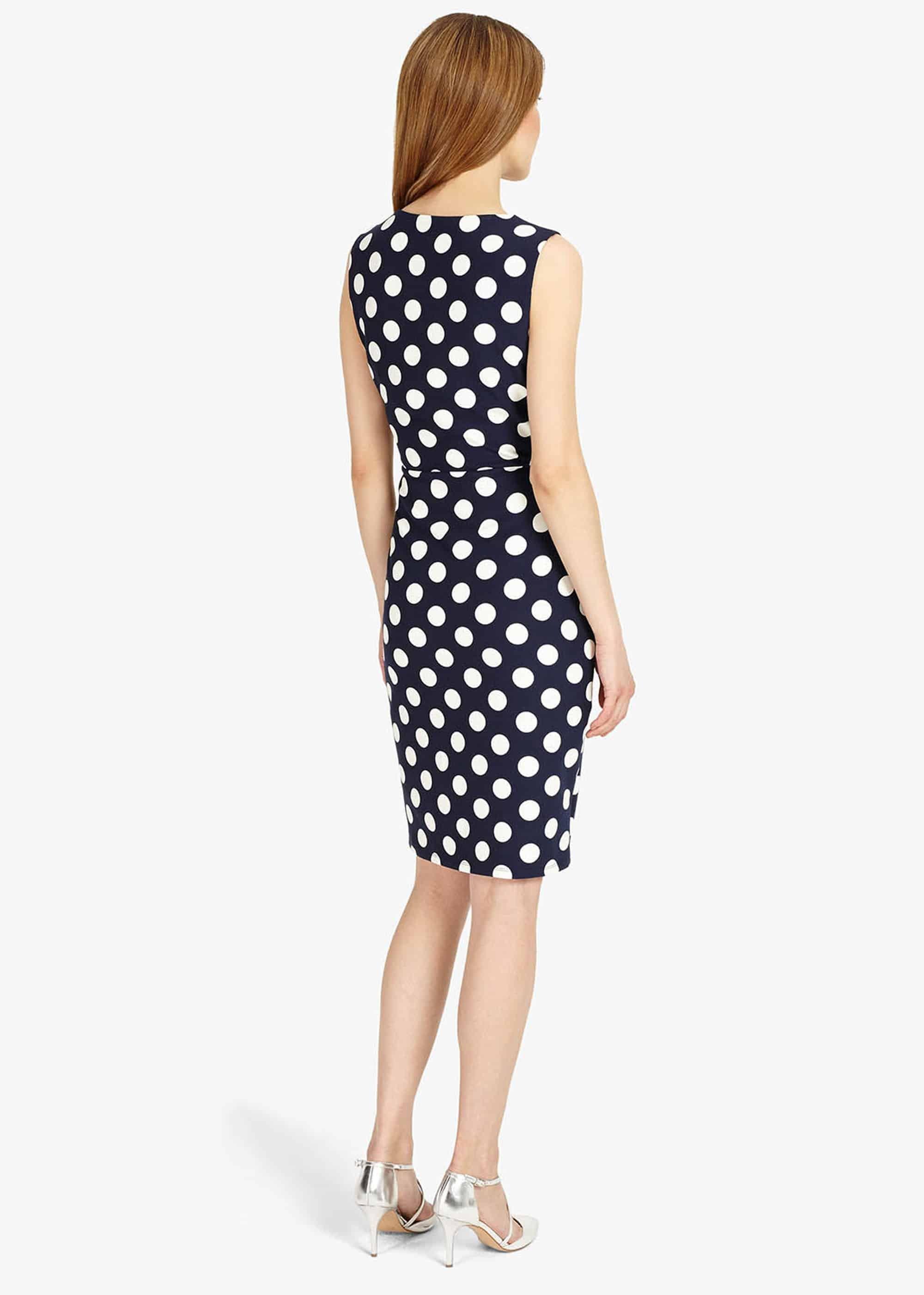 Katlyn Spot Keyhole Dress