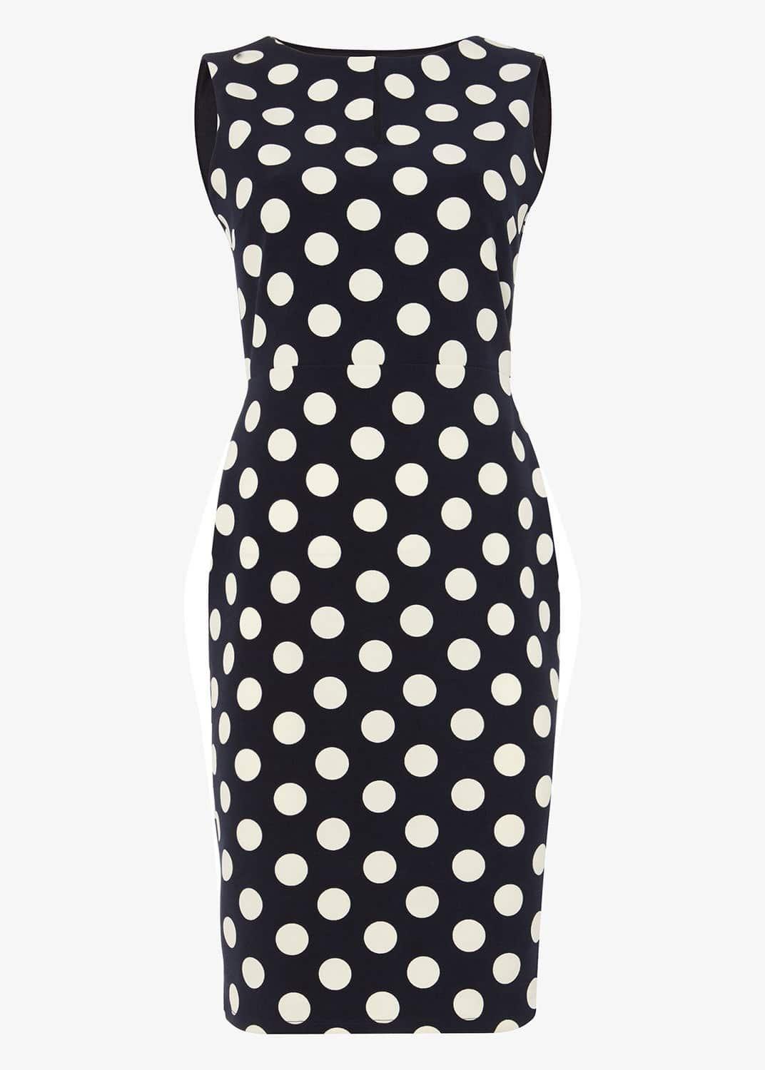 Katlyn Spot Keyhole Dress