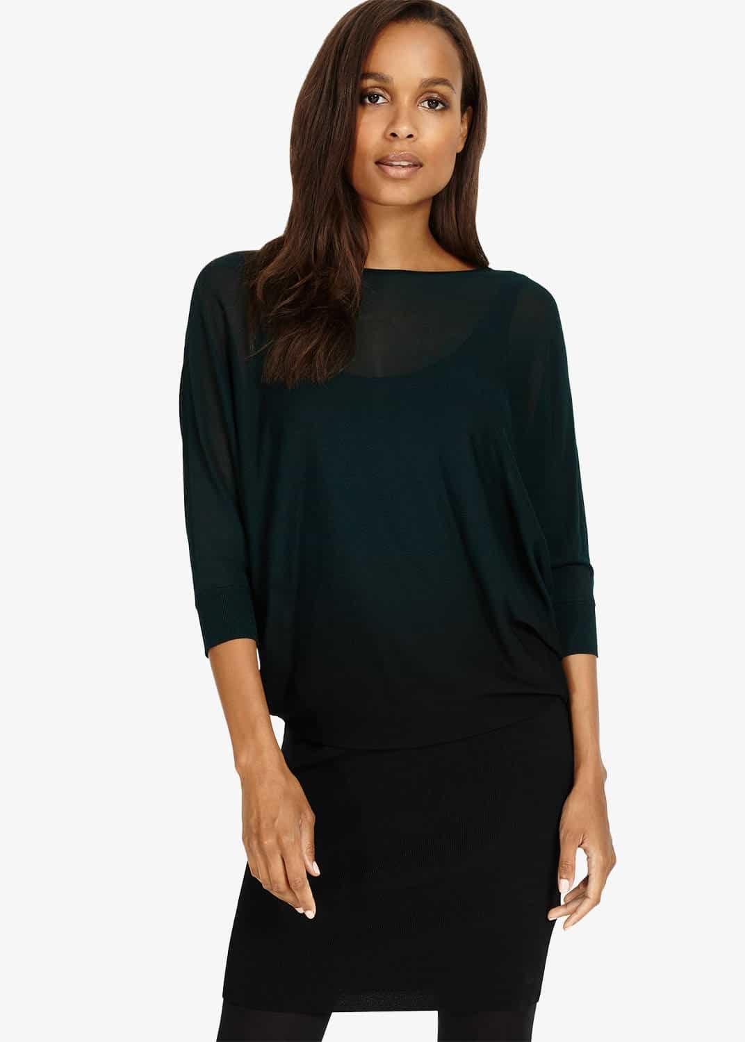 Becca Sheer Dip Dye Dress