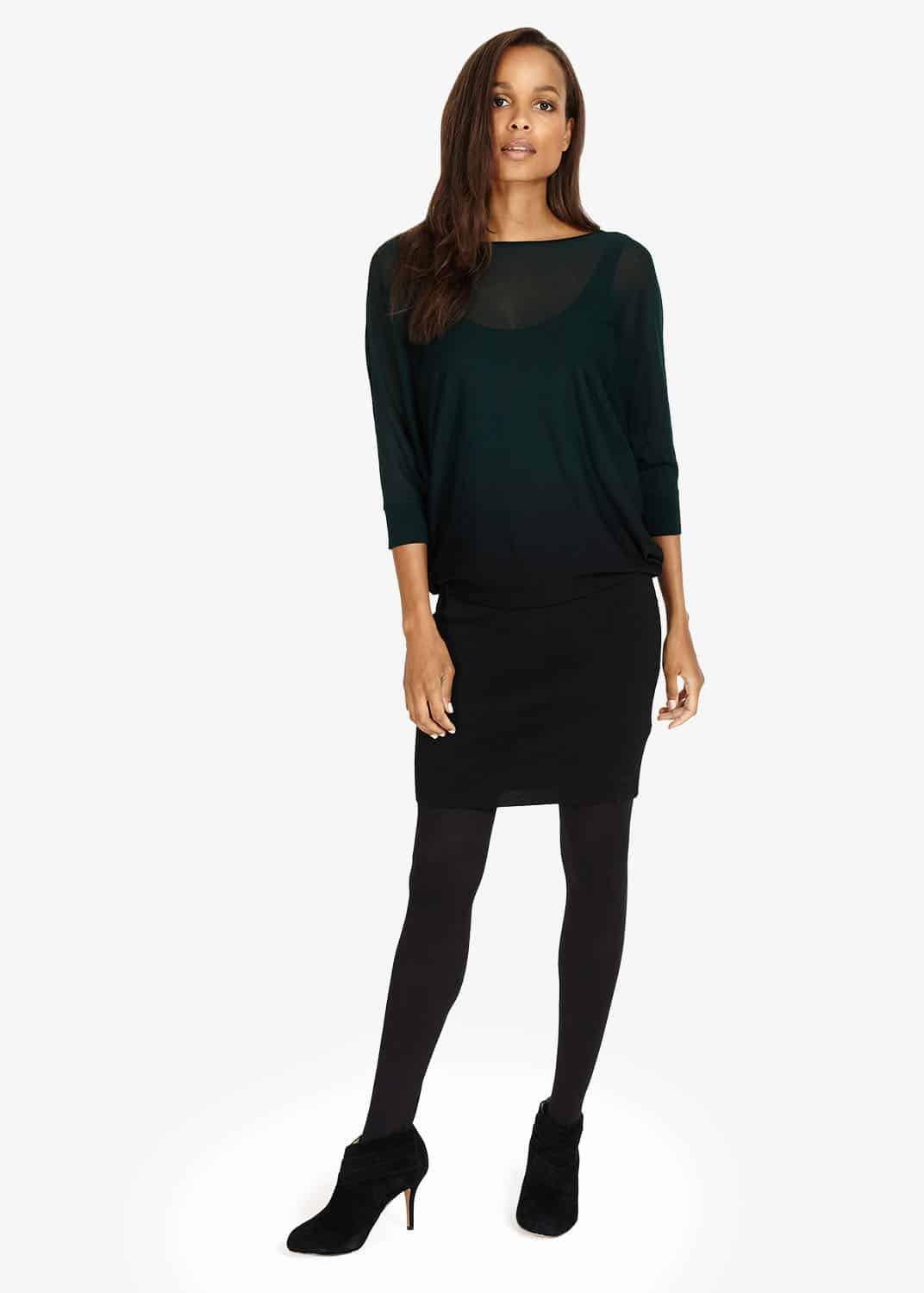 Becca Sheer Dip Dye Dress