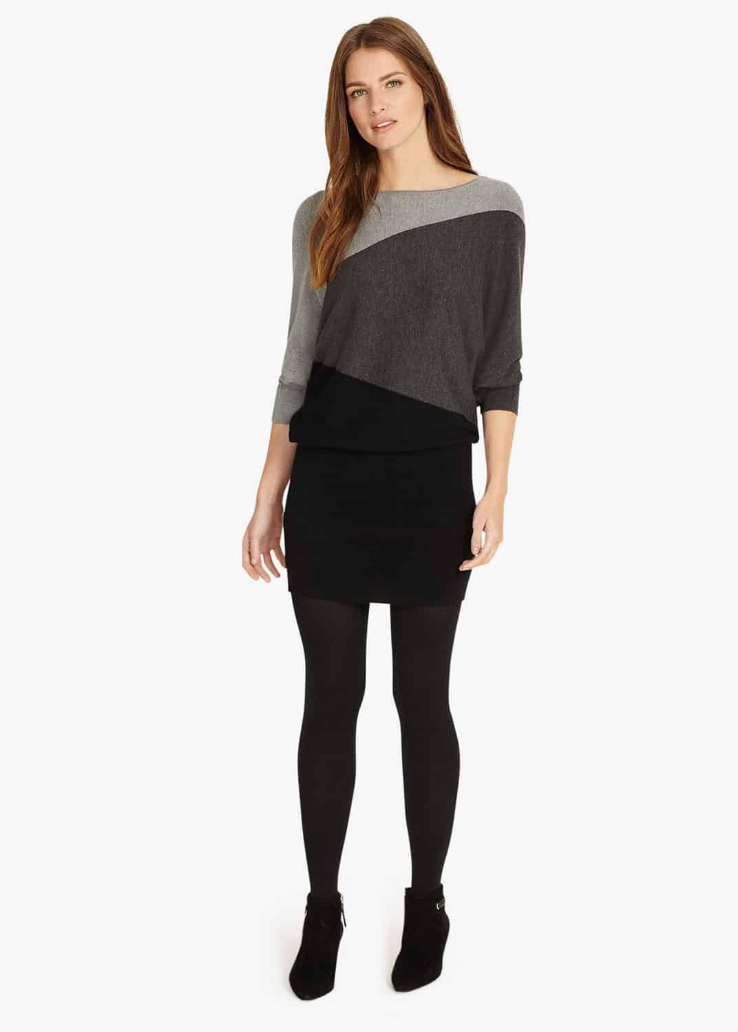 Becca Diagonal Colour Block Dress