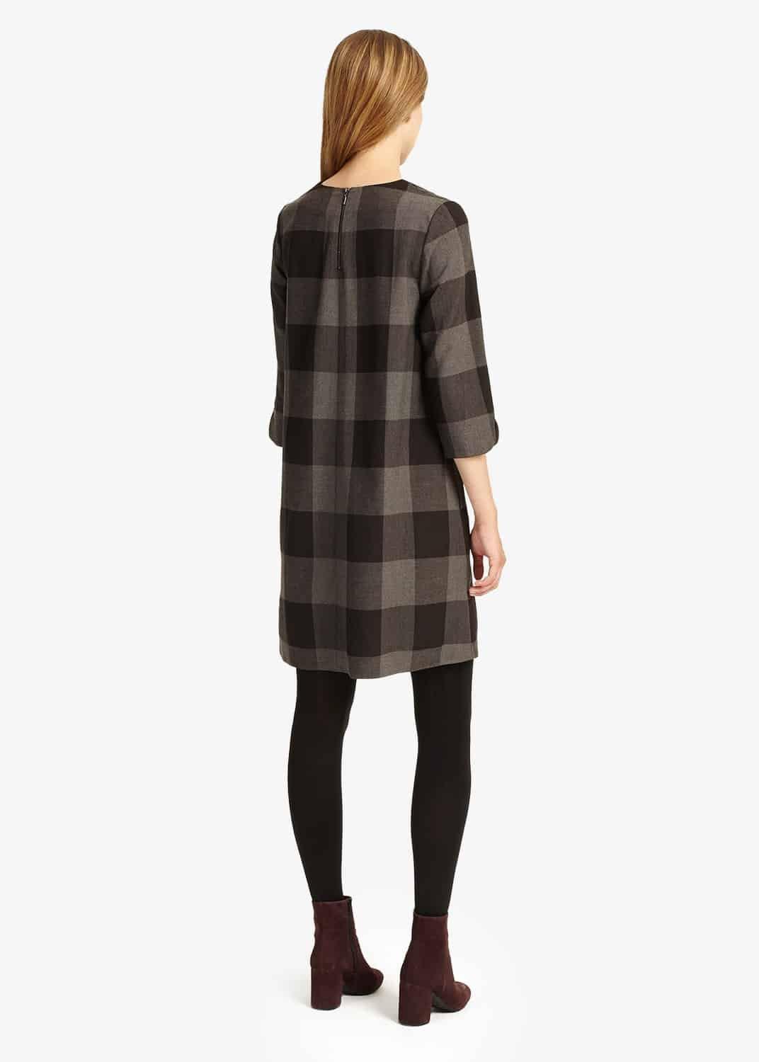 Check Swing Tunic Dress