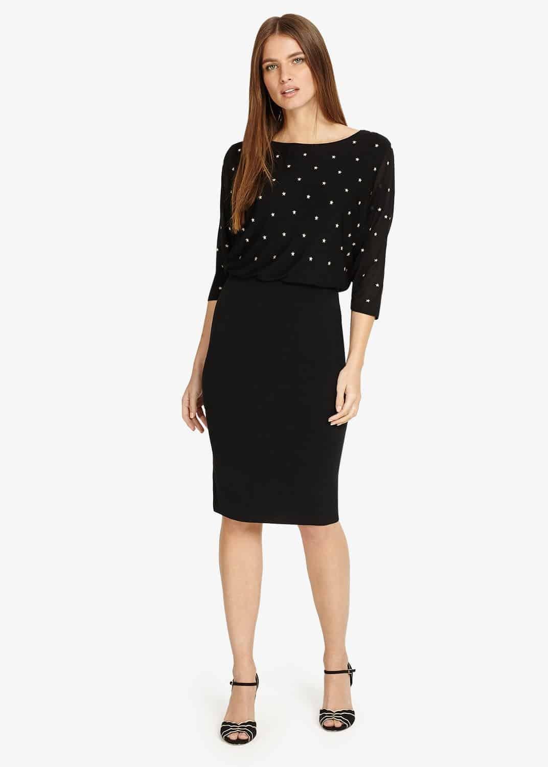 Adele Star Embroidered Dress
